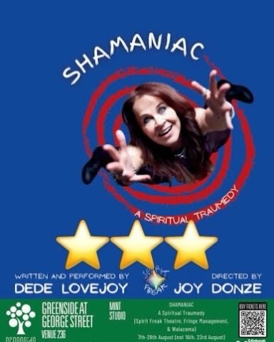 I think I&rsquo;ve seen more one-person shows this year than any other year. As part of my Greenside Challenge, I went to see &ldquo;Shamaniac&rdquo;. As with most shows for the challenge, I went in blind, so blind that I didn&rsquo;t realise that I 