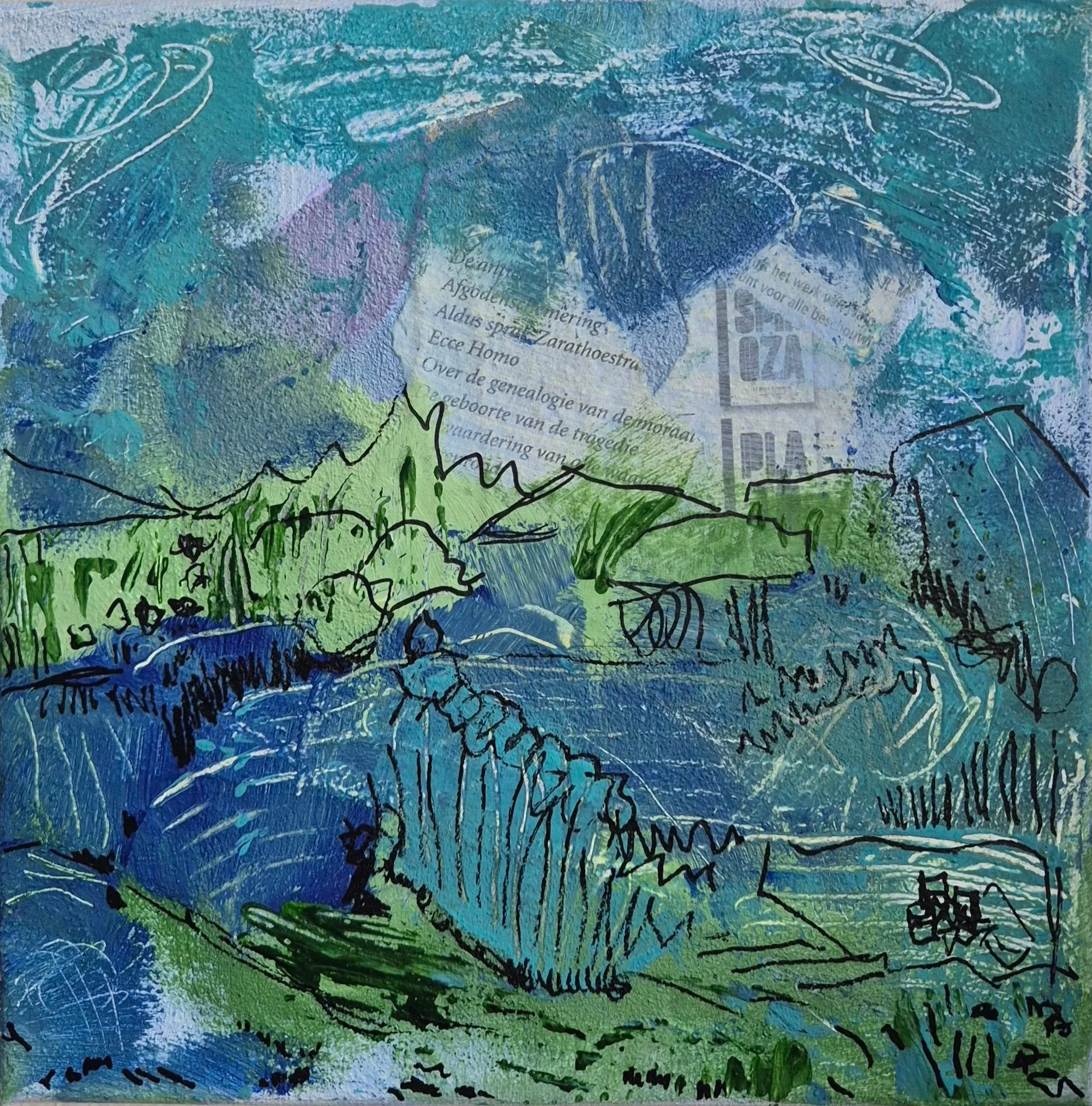 Landscape study in blue (2025)