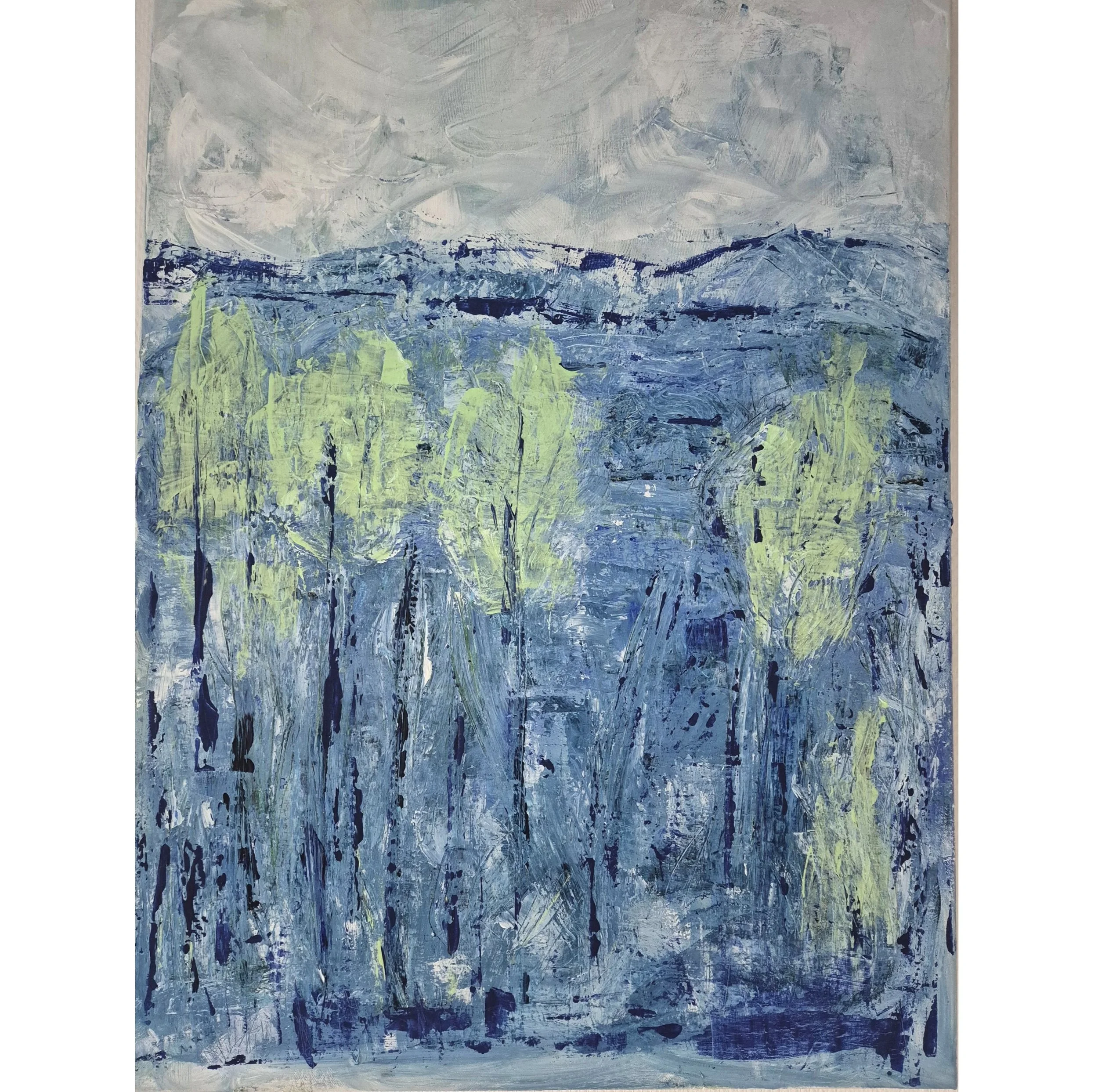 Landscape study in Blue and Green (2022)