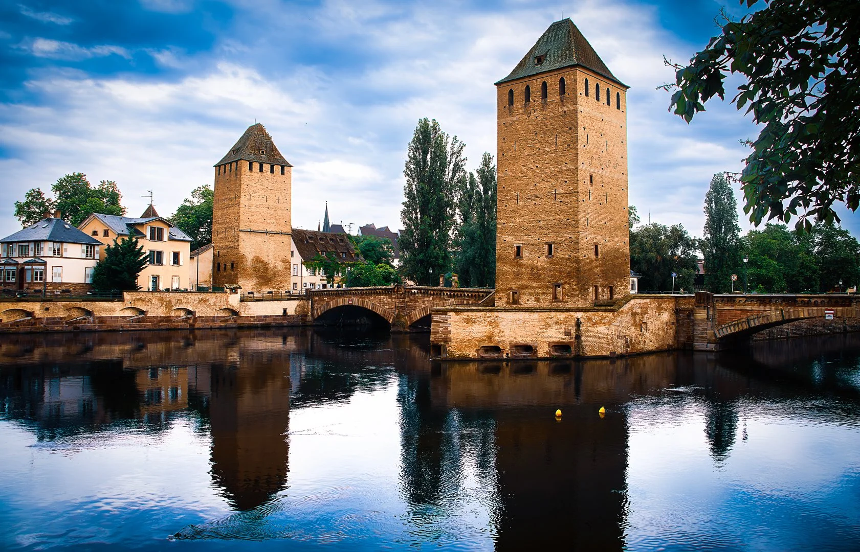 Medieval towers standing guard