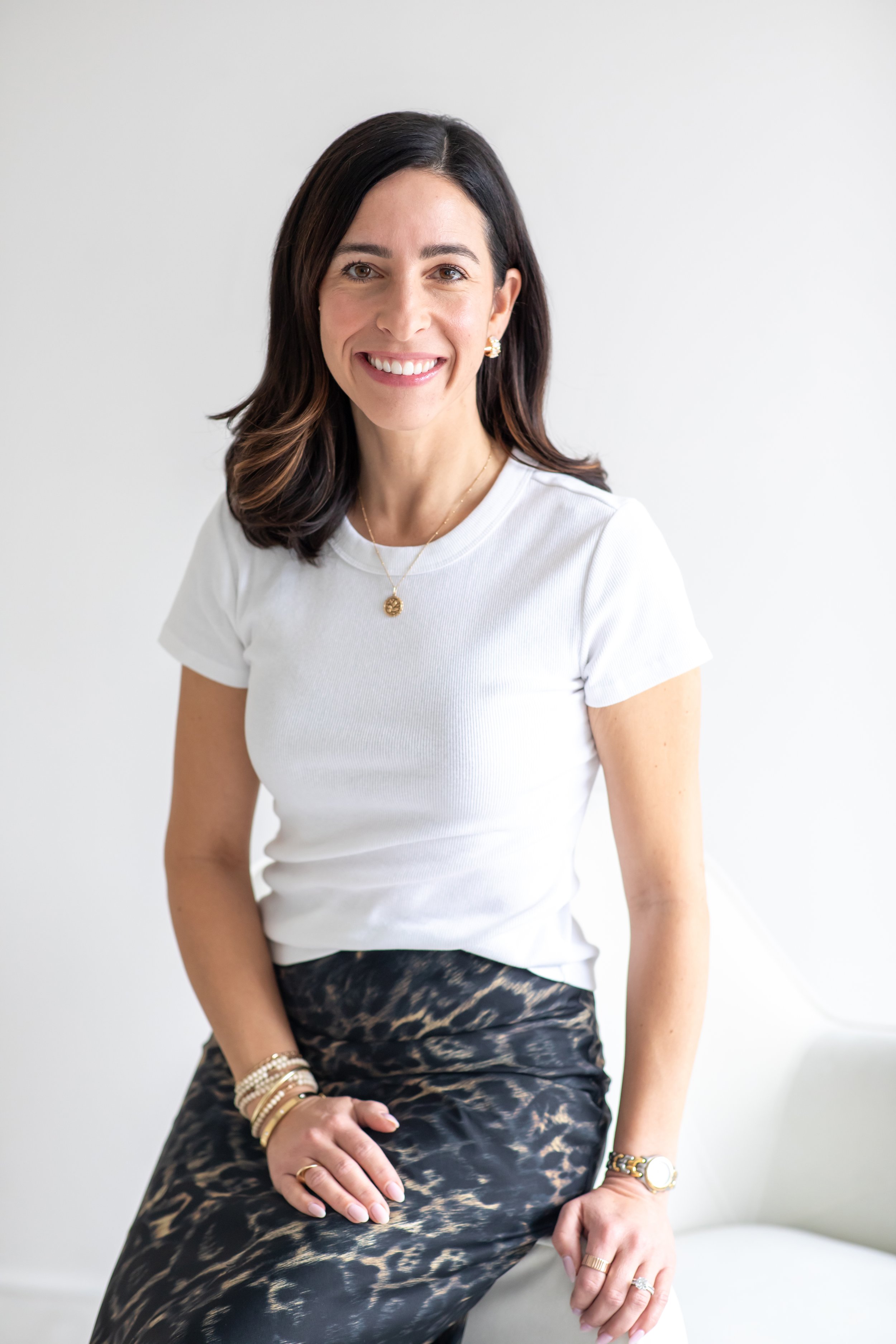 Kristin, style consultant in Philadelphia awaiting a new client in the studio