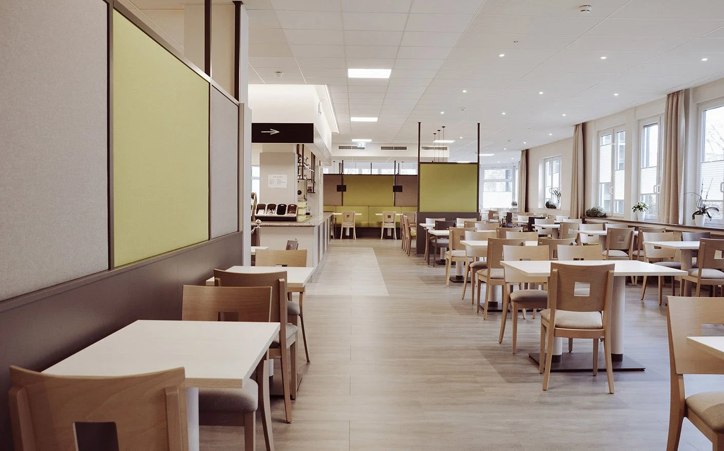 Renovierung des Speisesaals einer Privatklinik