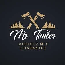 Logo Mr. Timber Altholz mit Charakter