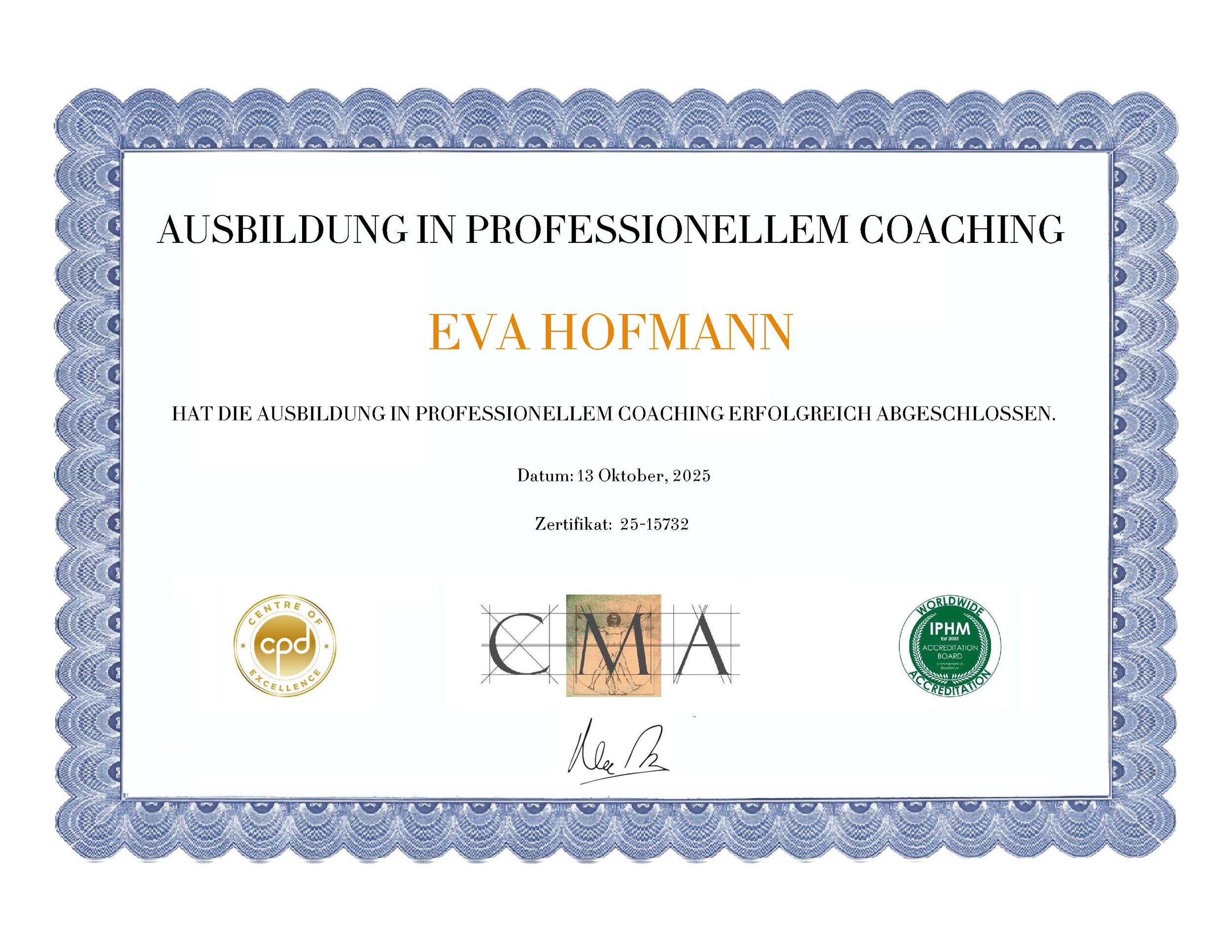Zertifikat Professionelles Coaching