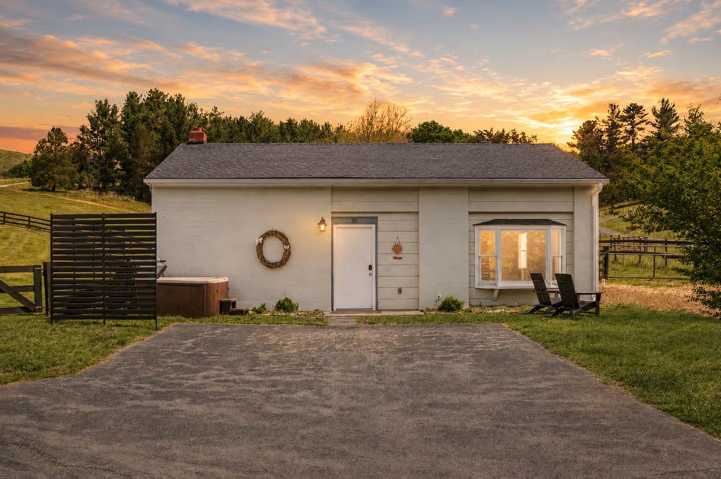 02-writers-cottage-front-exterior-sunset.jpg