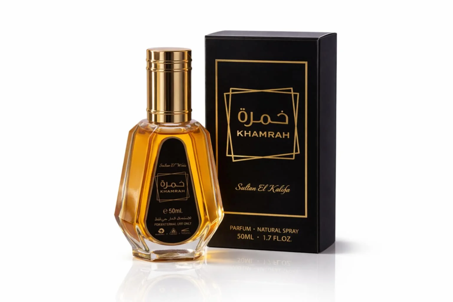 khamral mannen parfum zwart 50ML