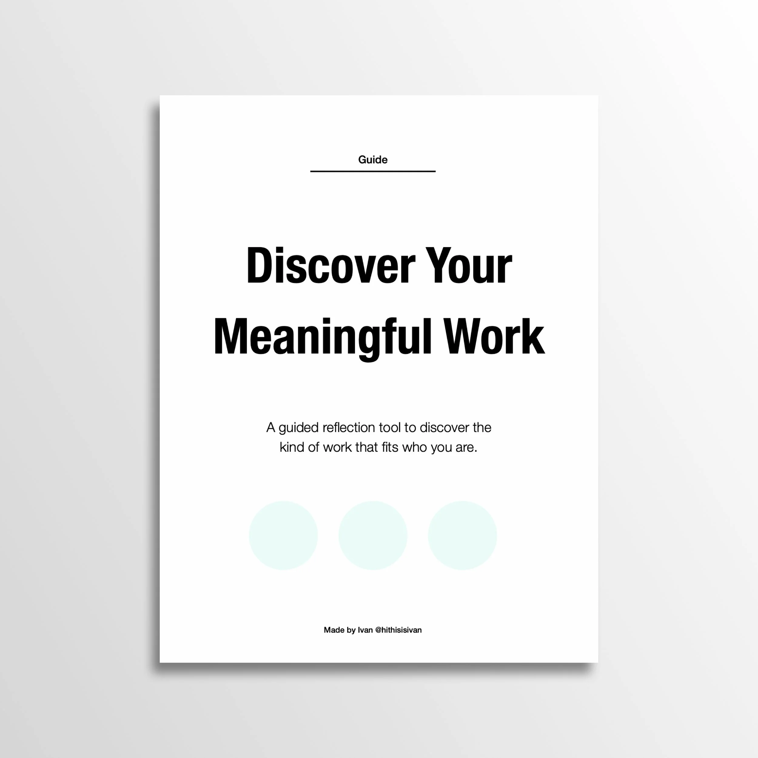 Discover Your Meaningful Work — Guide