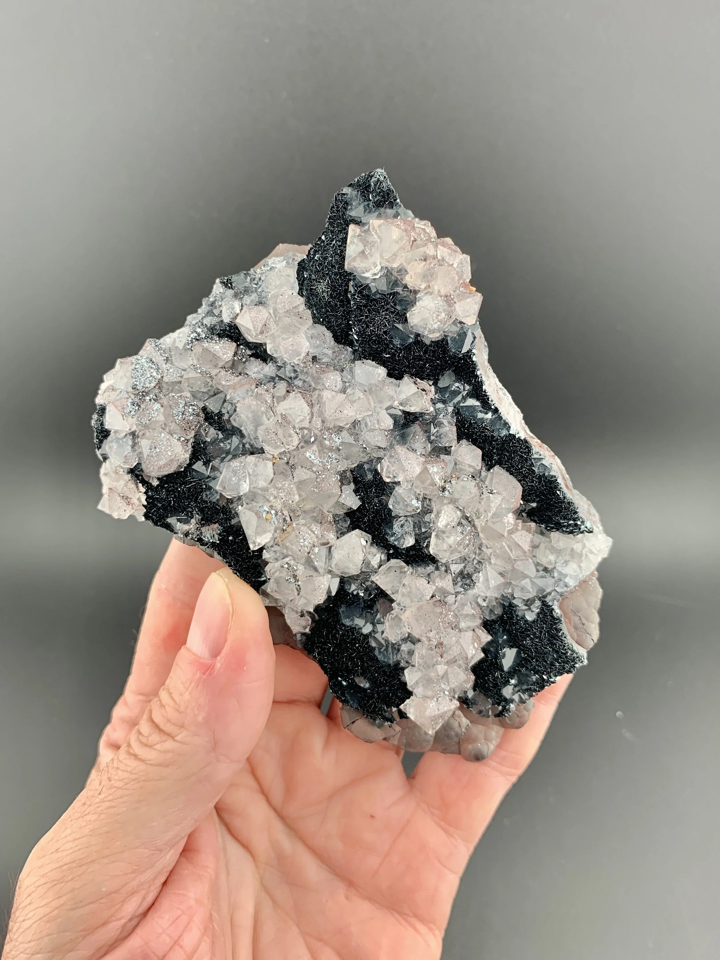 SPECULARITE and QUARTZ from Beckermet Mine, Cumbria, England, UK. (MSM52).