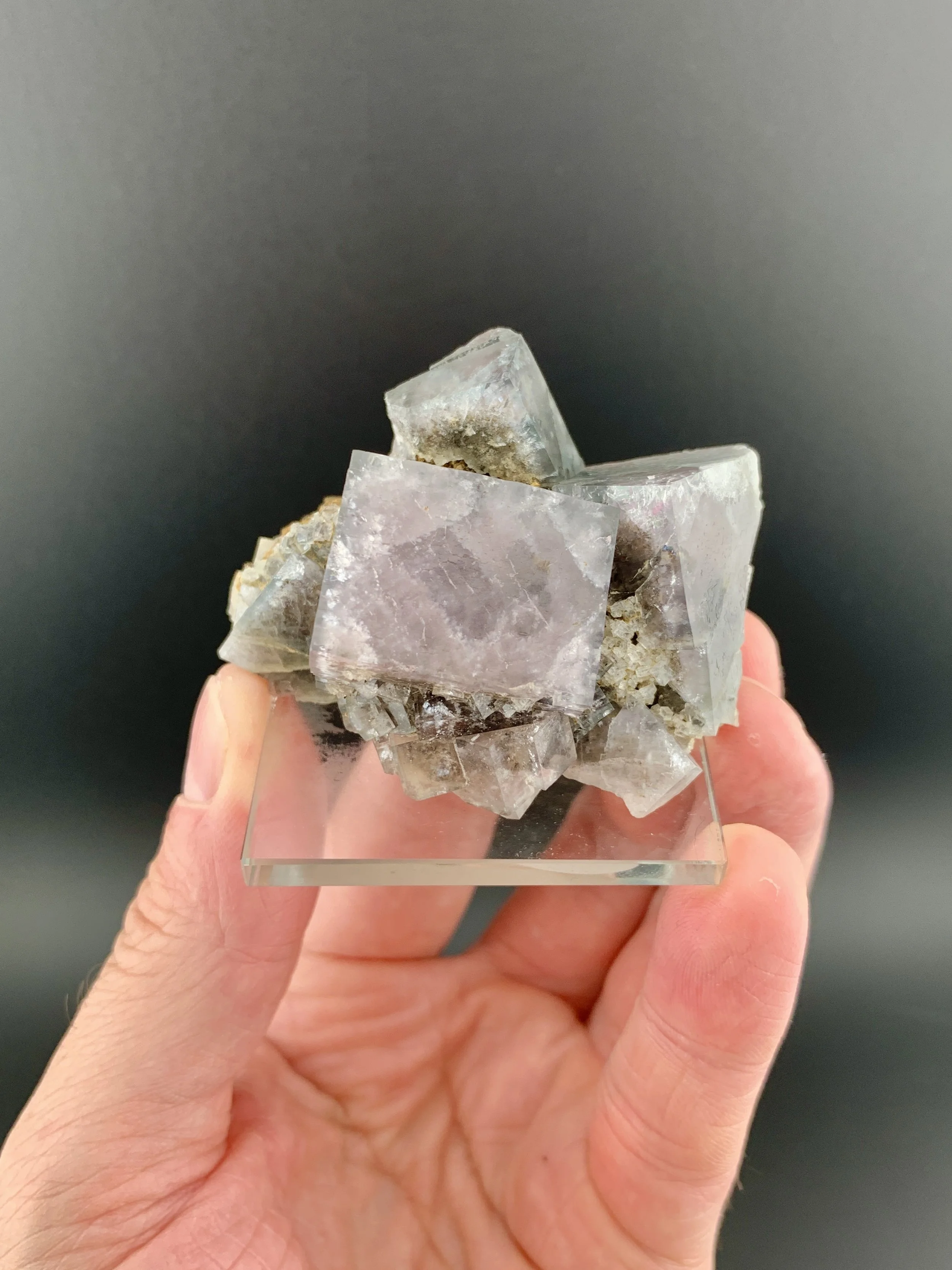 FLUORITE mineral specimen crystal from Heights Quarry, Westgate, Weardale, County Durham, England, UK.