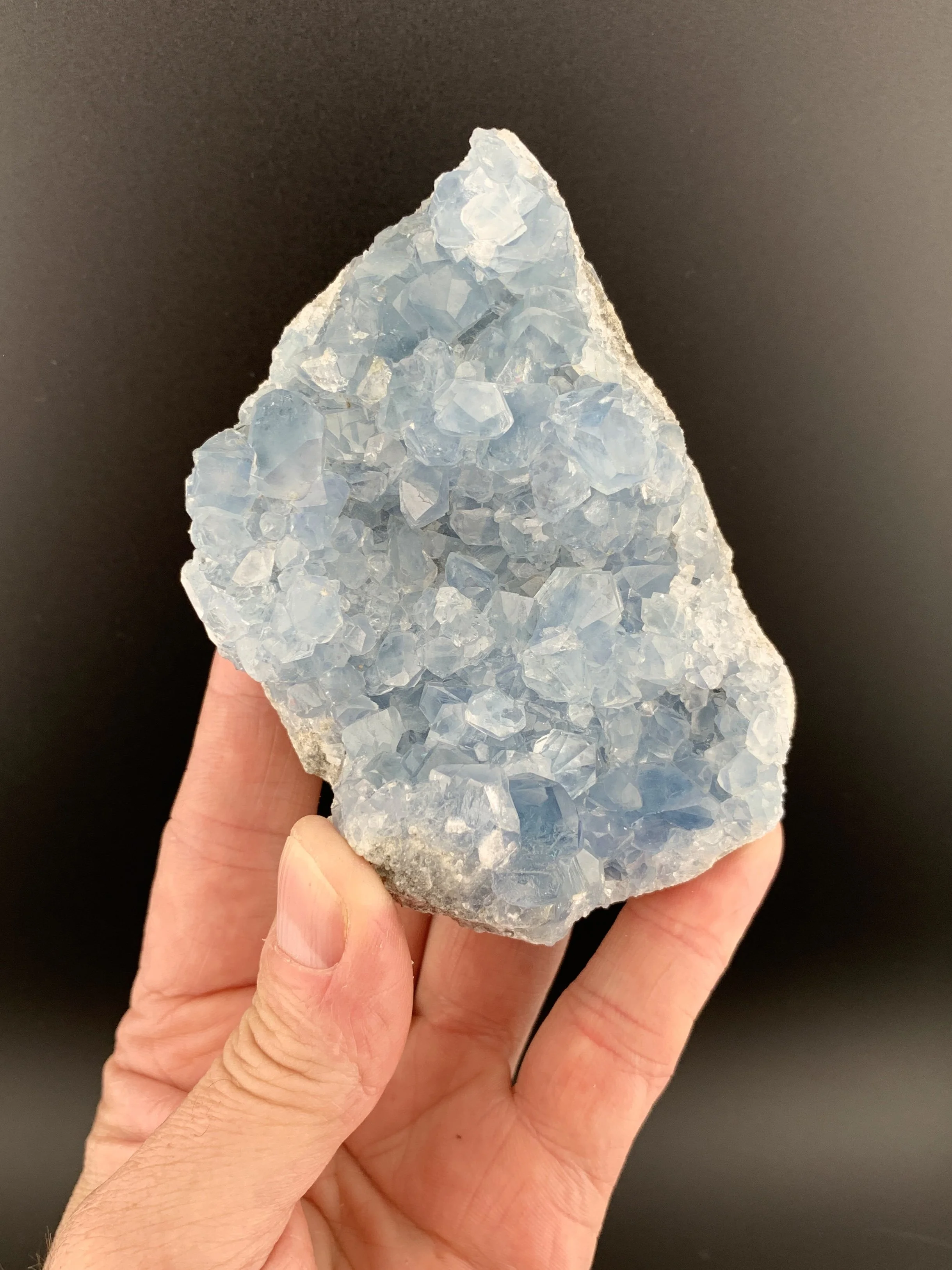 CELESTINE mineral specimen crystal from Sakoany Deposit, Mitsinjo, Boeny, Madagascar.