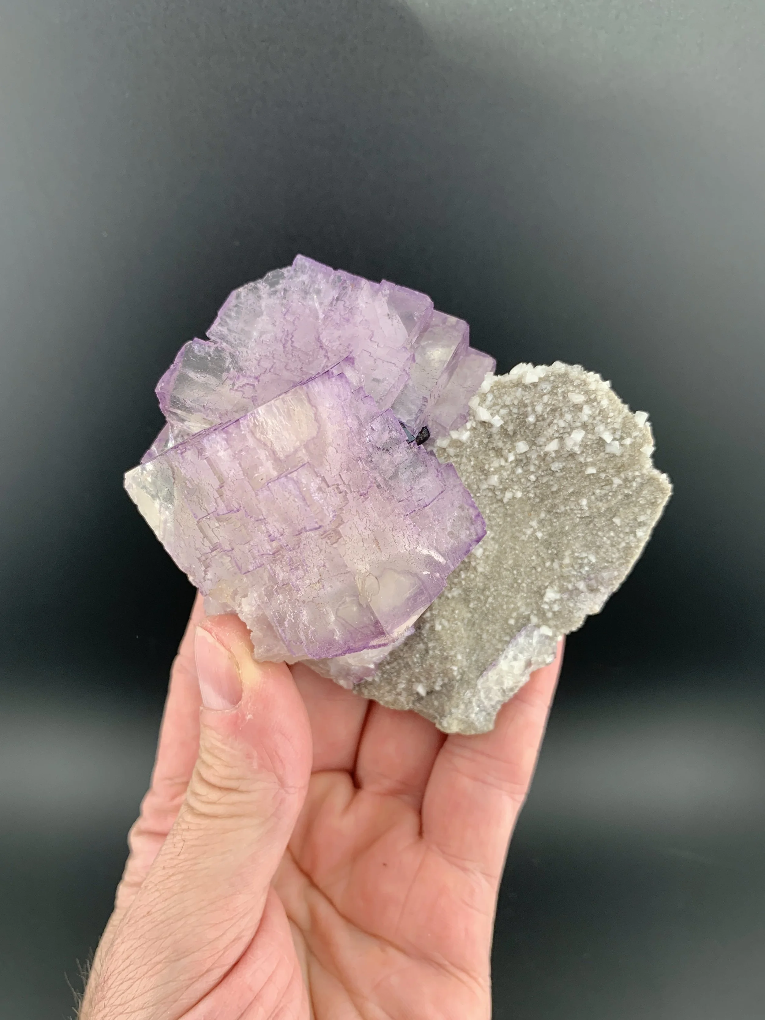 FLUORITE with DOLOMITE from Elmwood Mine, Smith County, Tennessee, USA. (MSM57).