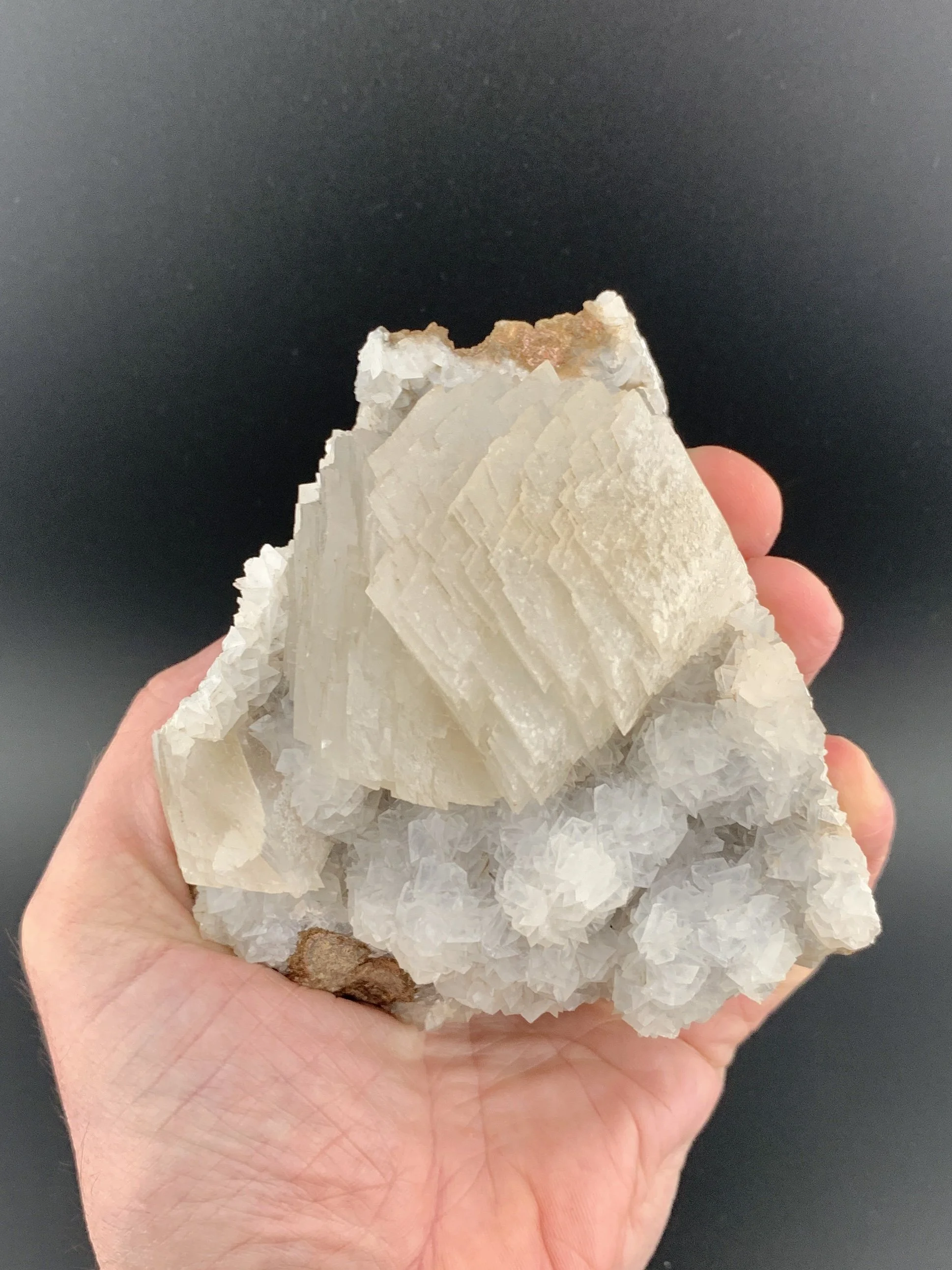 CALCITE mineral specimen crystal from Taff's Well Quarry, Pentyrch, Cardiff, Wales, UK