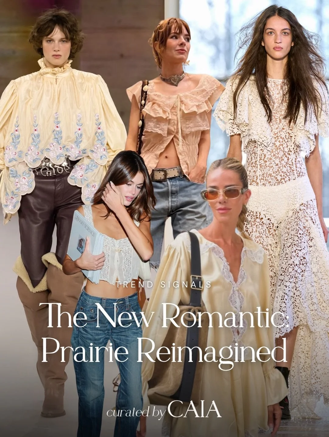Prairie, reimagined for fall. 🤎

Romantic lace, nostalgic florals, rich suede and Western touches are giving the season&rsquo;s prairie mood a more polished point of view. From Kaia Gerber&rsquo;s effortless take to Julia Berolzheimer&rsquo;s femini
