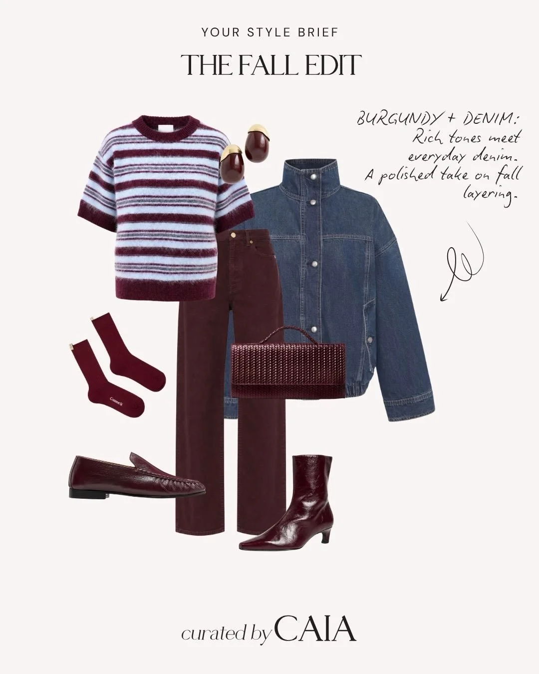 Fall officially started three days ago, so it only feels right to talk about what we&rsquo;re wearing 🍂

We put together a few looks for the season: suede, denim, chocolate brown, burgundy and, of course, red. because if there&rsquo;s one color we&r