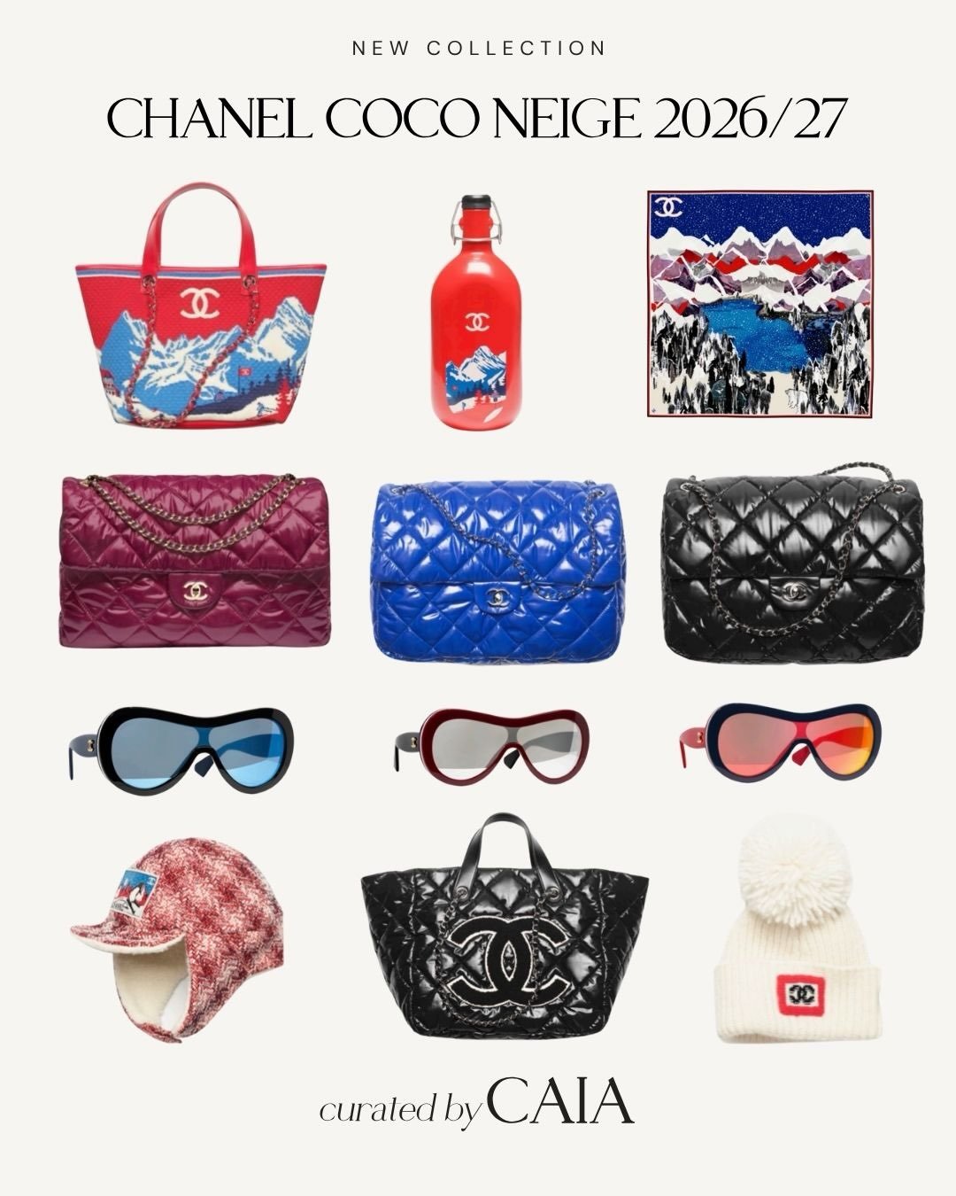 Get your winter wardrobe ready ❄️🎿 Chanel Coco Neige 2026/27 has us officially in our apr&egrave;s-ski era. Cozy textures, iconic quilting and playful winter pieces made for the mountains and beyond. 🏔️✨

Spotted something you love? DM us to source