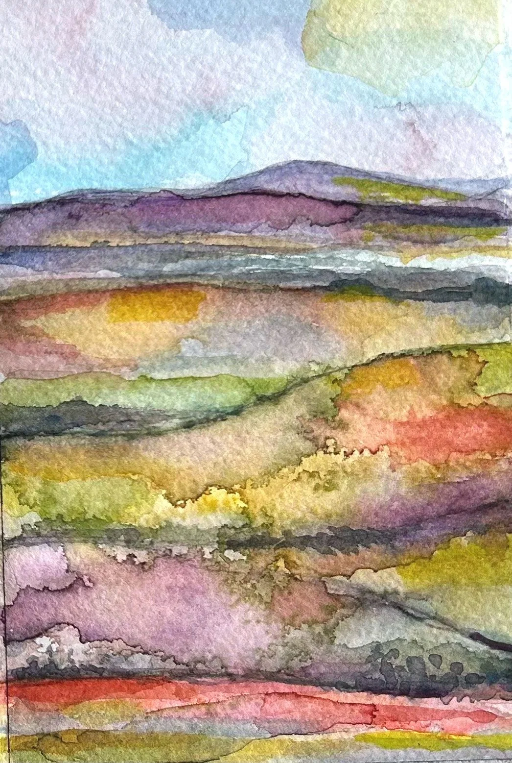 Leicester, NC 
watercolor on paper
4x6
$75