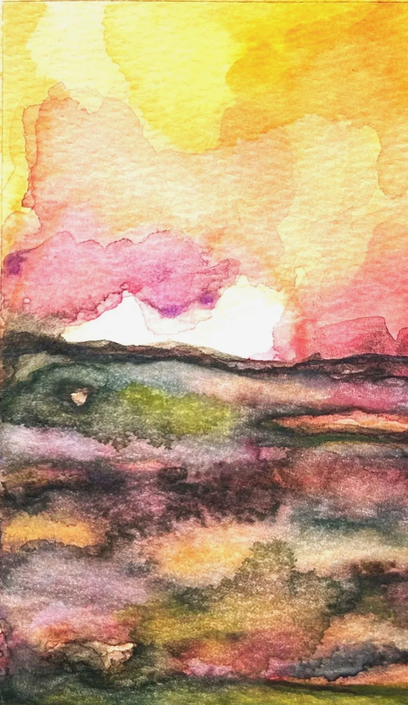 Winter in Leicester, NC 
watercolor on paper
4x6
$75