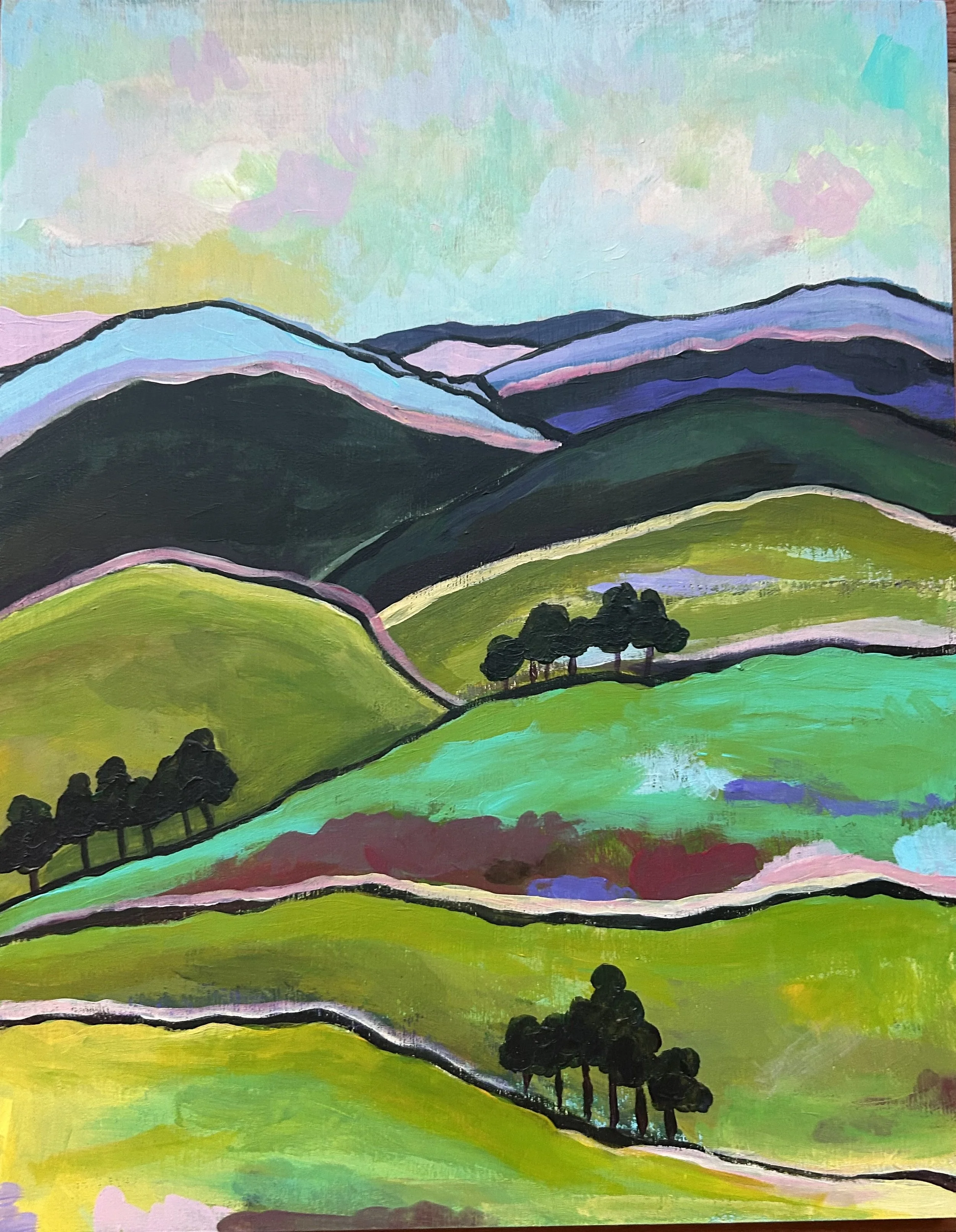 Western North Carolina Mountains
8 x 10
acrylic on canvas
$300