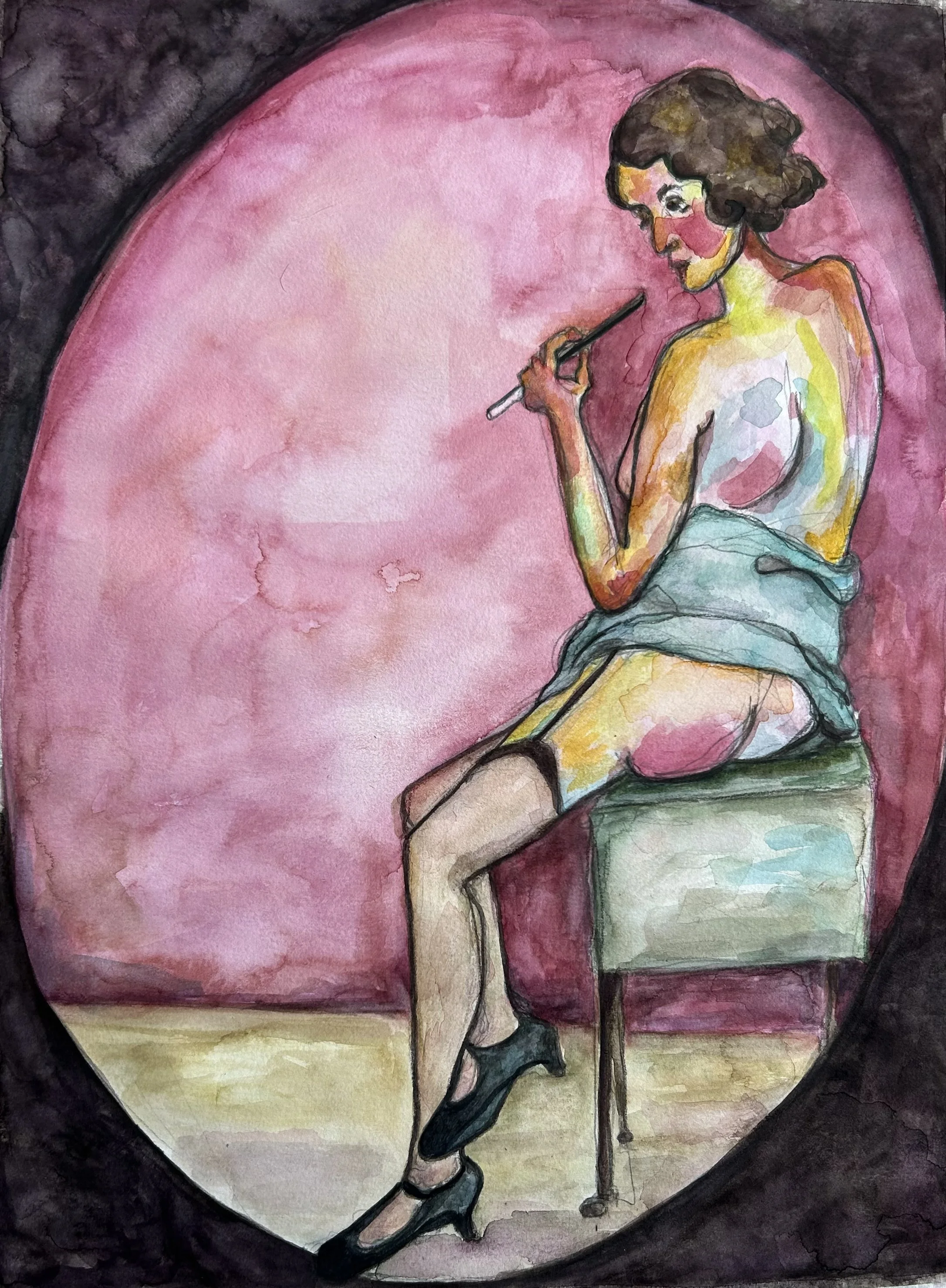 Claudette
watercolor & pencil
11 x 14
SOLD