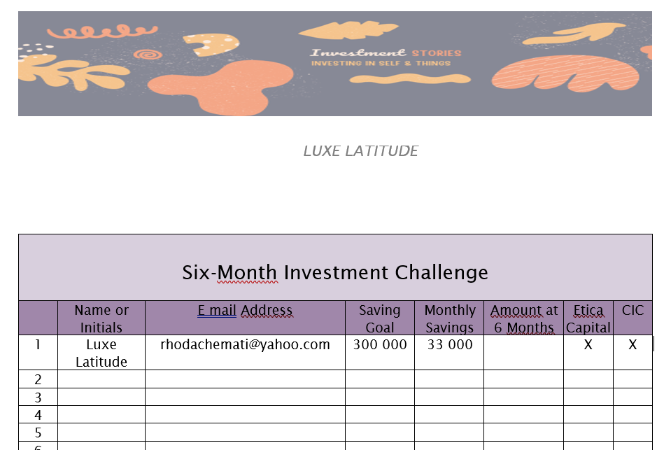 Free Six-Month Investment Challenge
