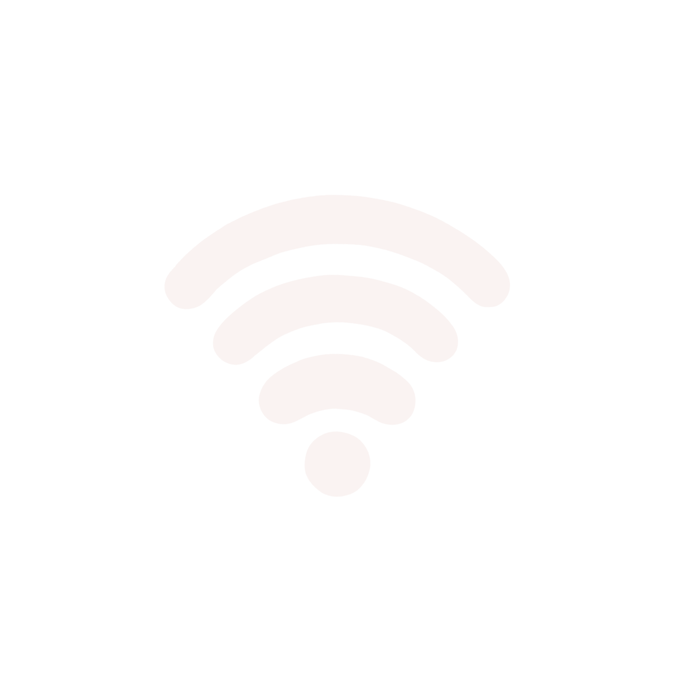 Icon of a Wi-Fi signal on a black background.