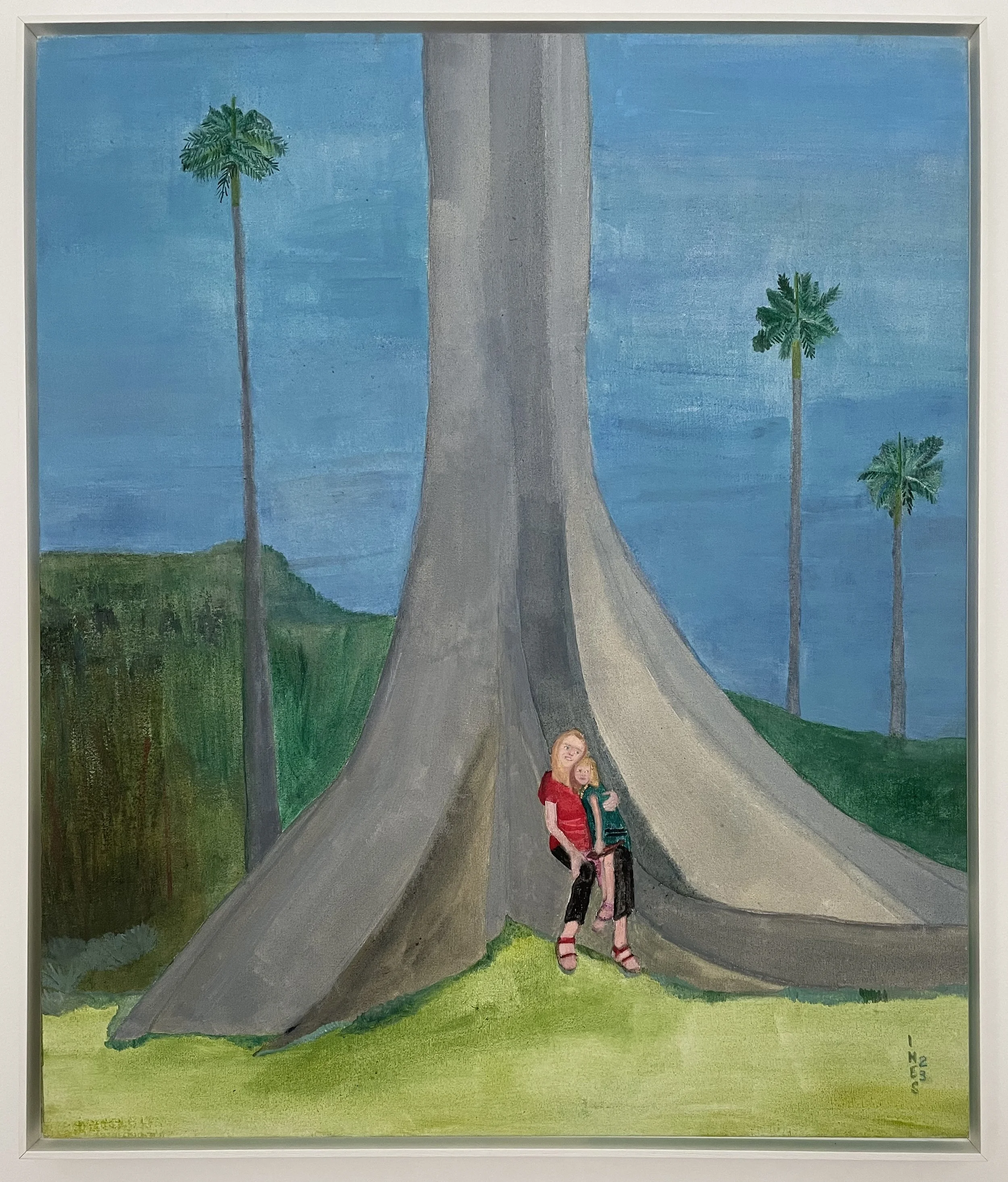 Raízes, Flávia e Paloma (70 X 60cm / óleo sobre tela / 2023) Coleção particular