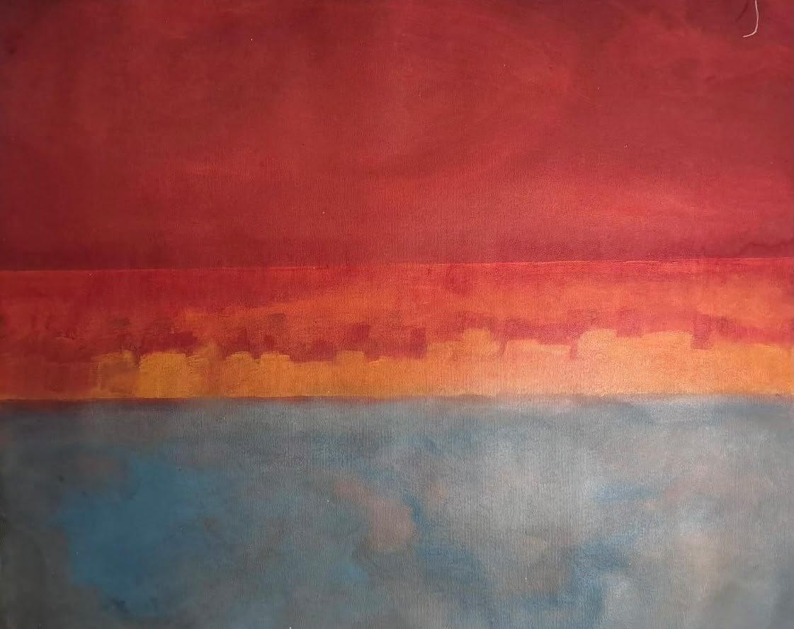 Horizonte Vermelho 50 x 60 cm