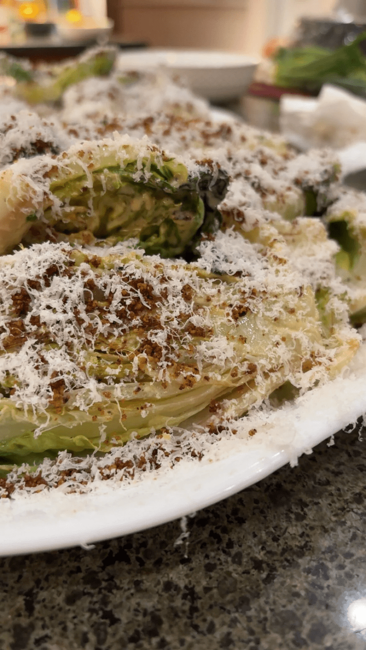 Endive with grated cheese and breadcrumbs
