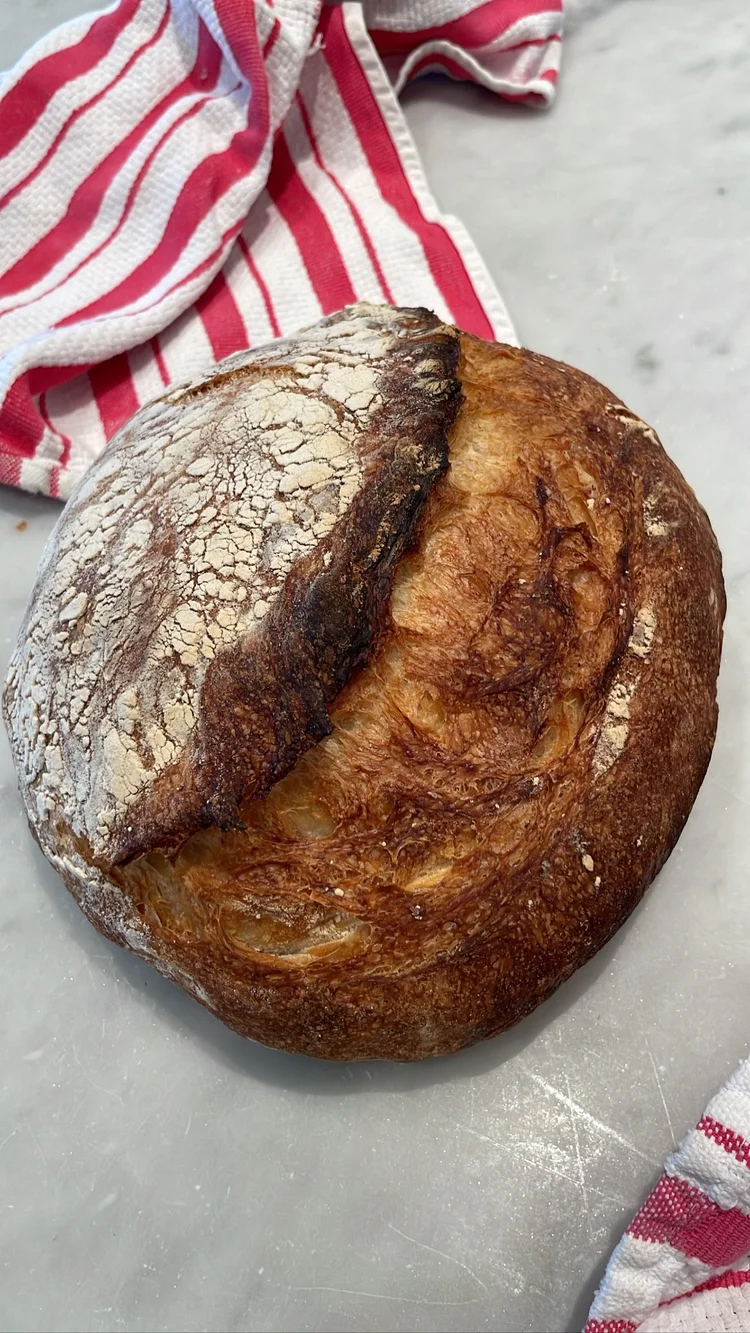 Crusty artisanal bread