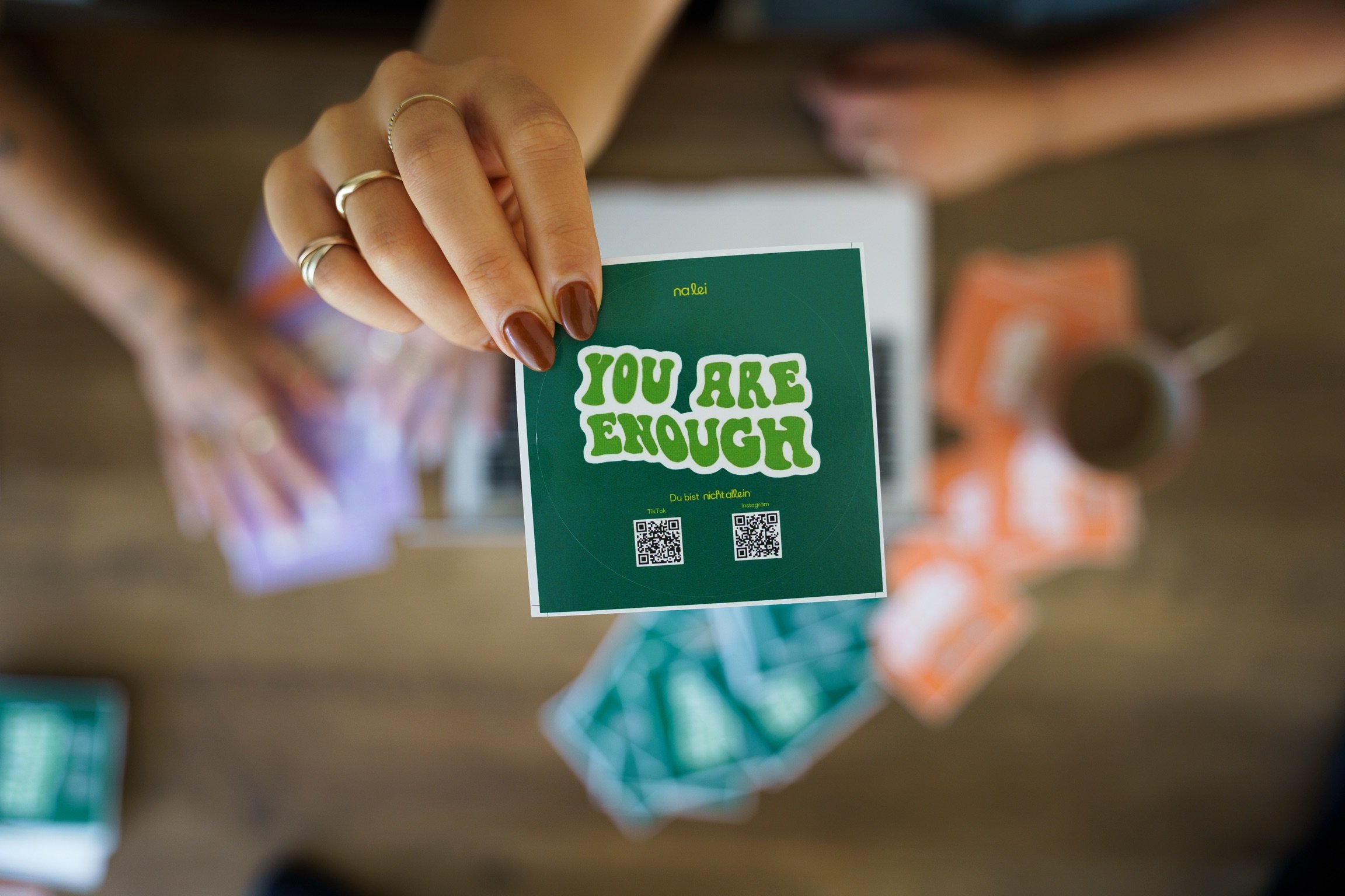 Laurie’s customers, Larissa and Emmett, just married walking off the aisle together.