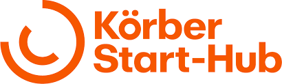 Körber Start-Hub logo in orange on a white background.