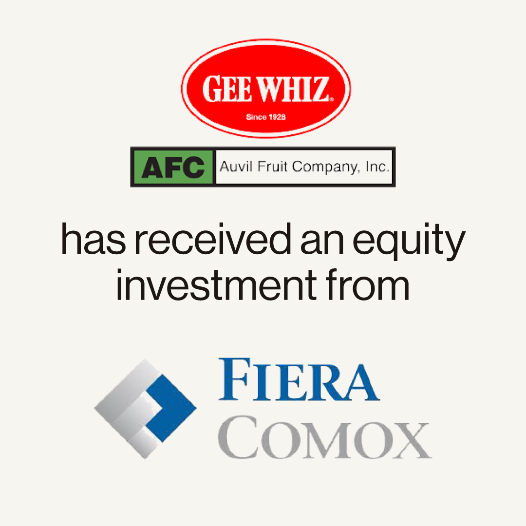 Auvil Fruit has received an investment from Fiera Comox.