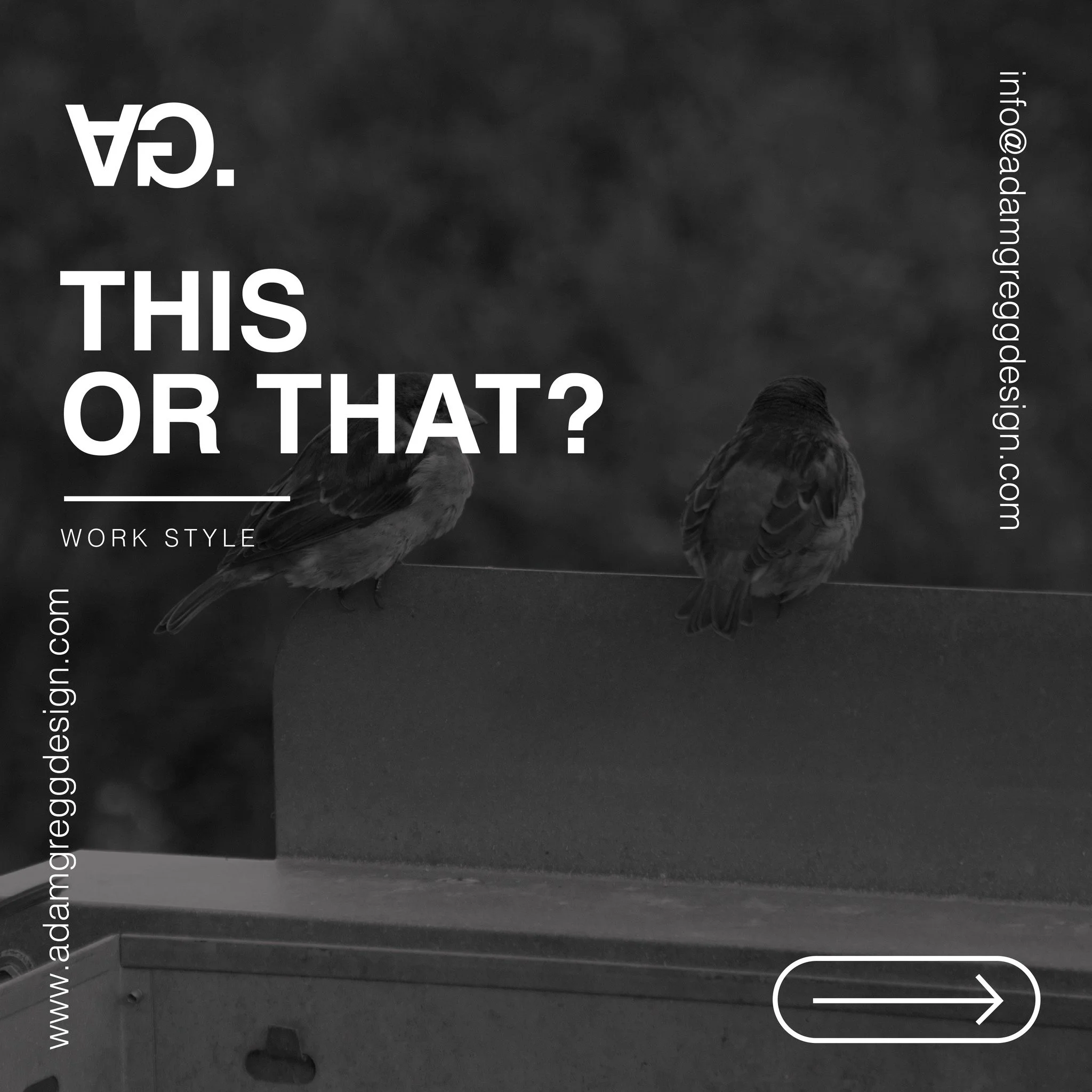 This or that? | Work Style

Swipe through and play a quick round of This or That?
I love seeing how differently creatives think &mdash; and how clients choose between styles, colours, layouts, and vibes. It always says a lot about what they value vis