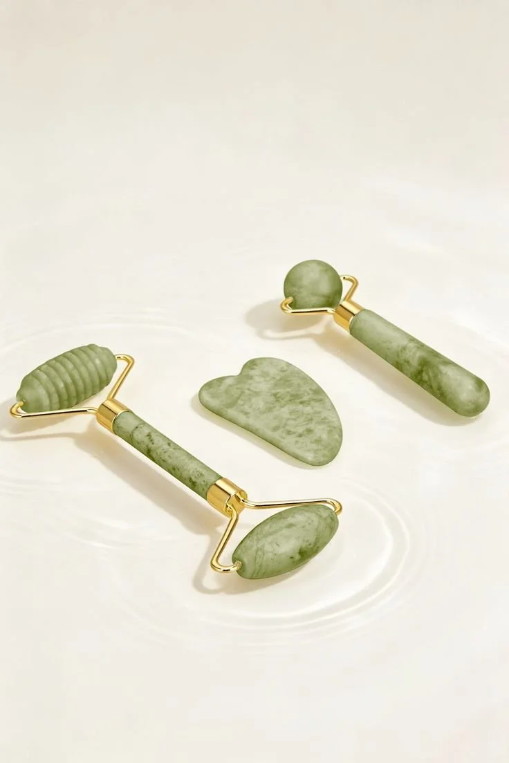 Jade Stone Face and Neck Roller Tool