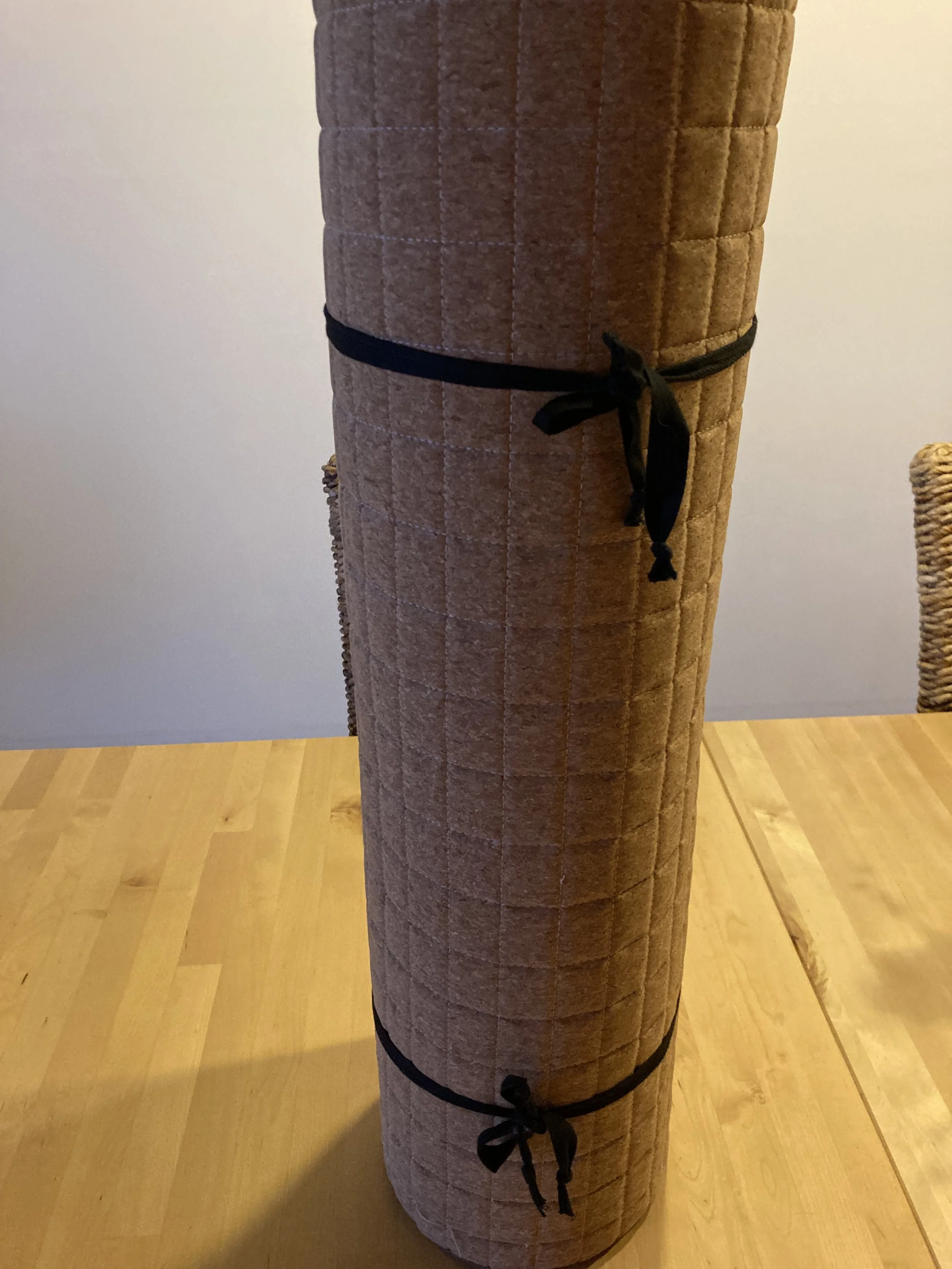 Luxus Yogamatte aus Alpakawolle & Kork