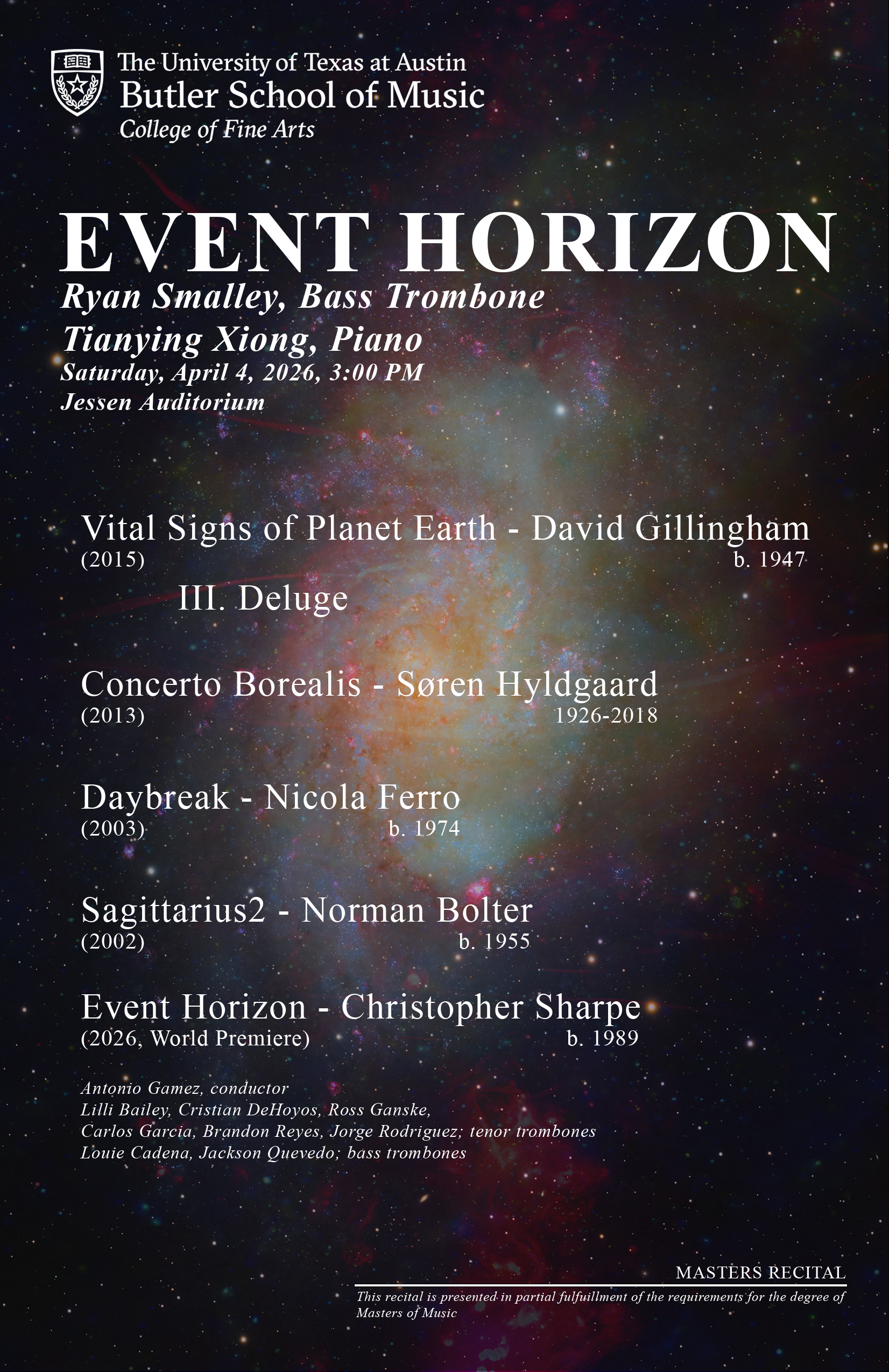 Masters Recital Program!