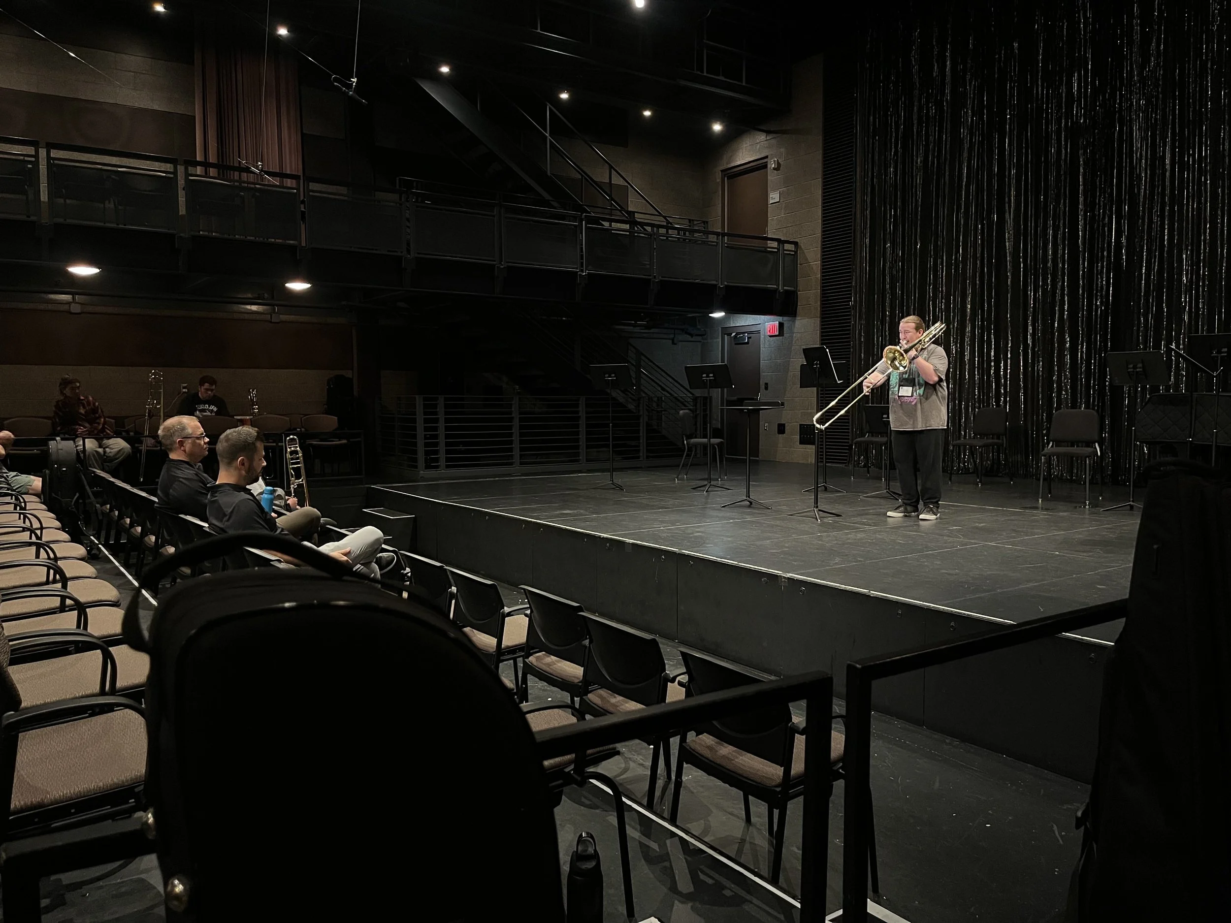 Performing "Fantaisie Dans le Style de Richard Strauss" by Fabien Gabel for Cohort C at STS, Bill Thomas and Brian Hecht.