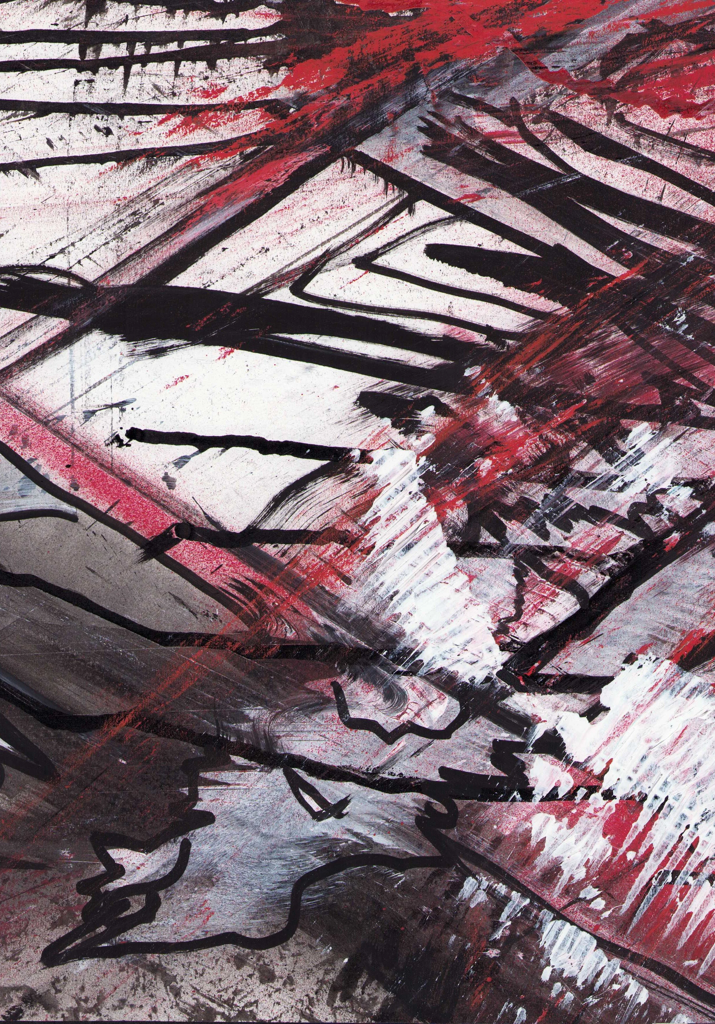 "Red 2", Cut up works, 2016