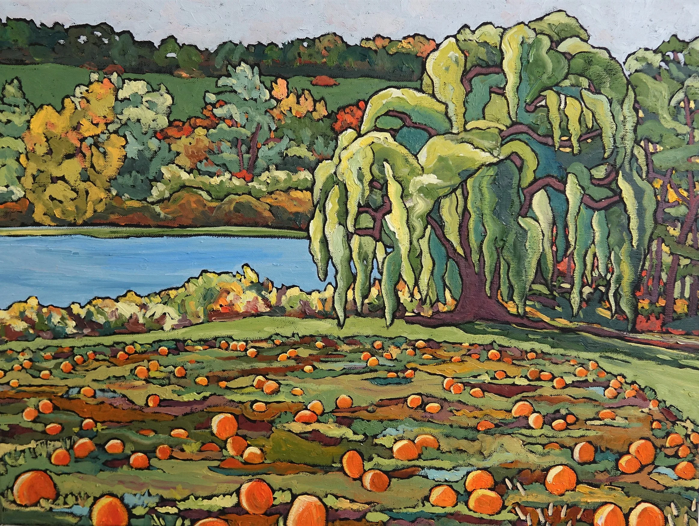 Lori Lynn Hoffer, "N.Hadley Pumpkin Field"