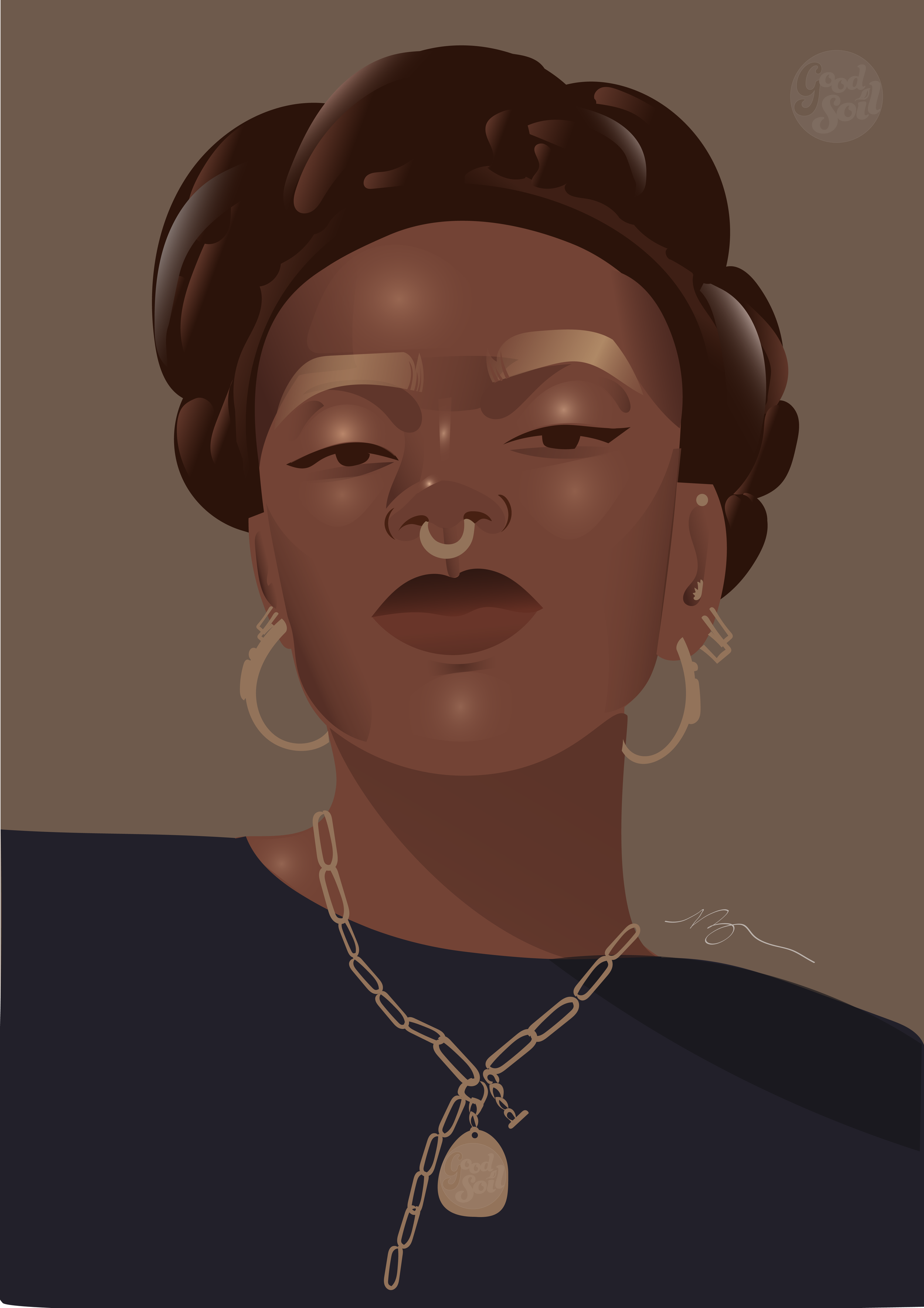 Brianna Woodard, "Face Study"