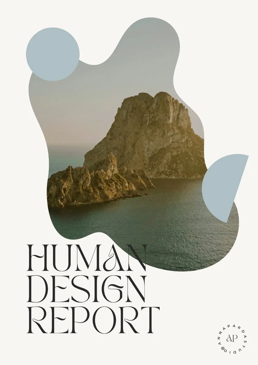 Cover of a a free Human Design foundations report. Your strategy, type and authority.