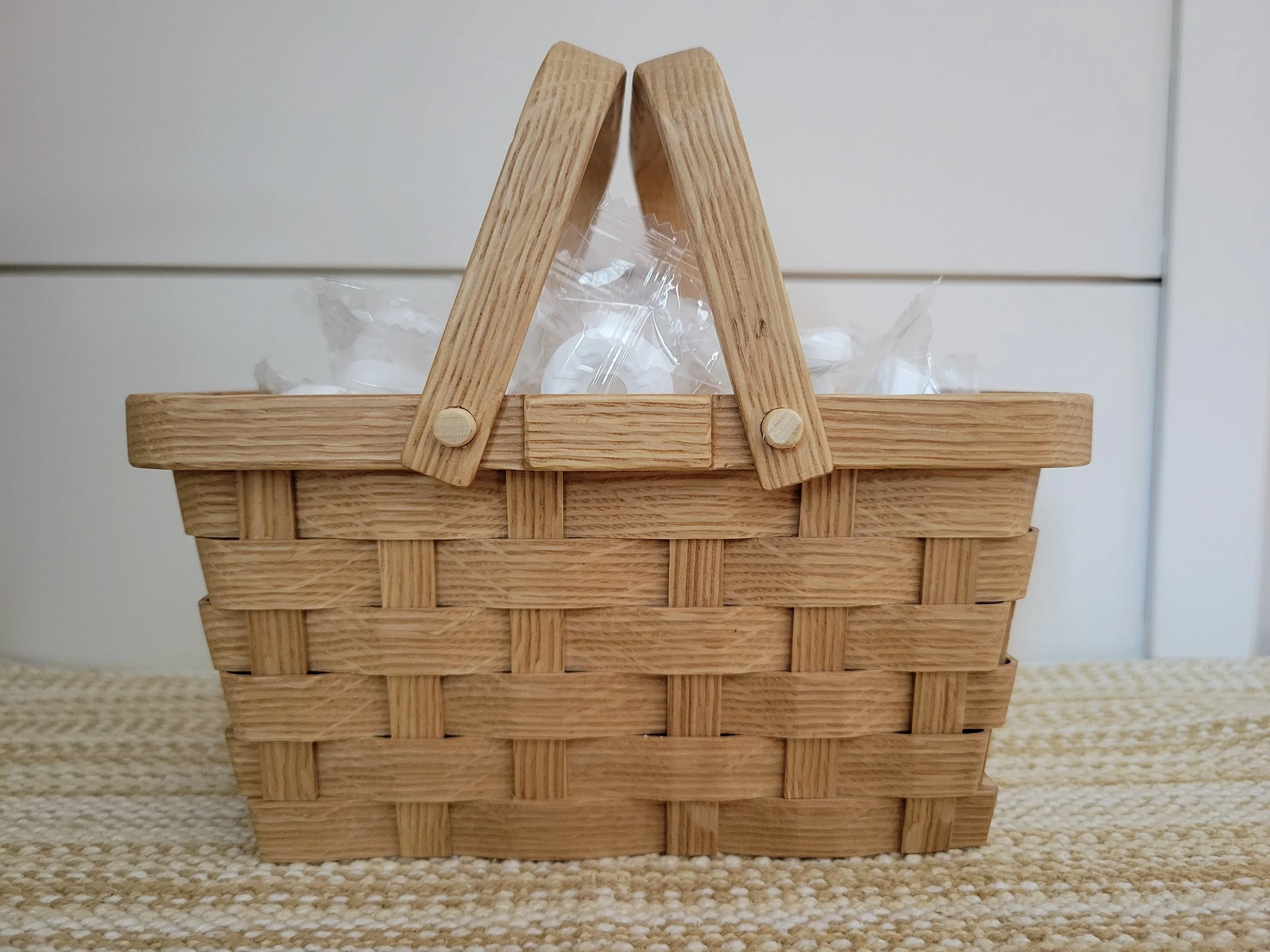 White Oak Candy Basket