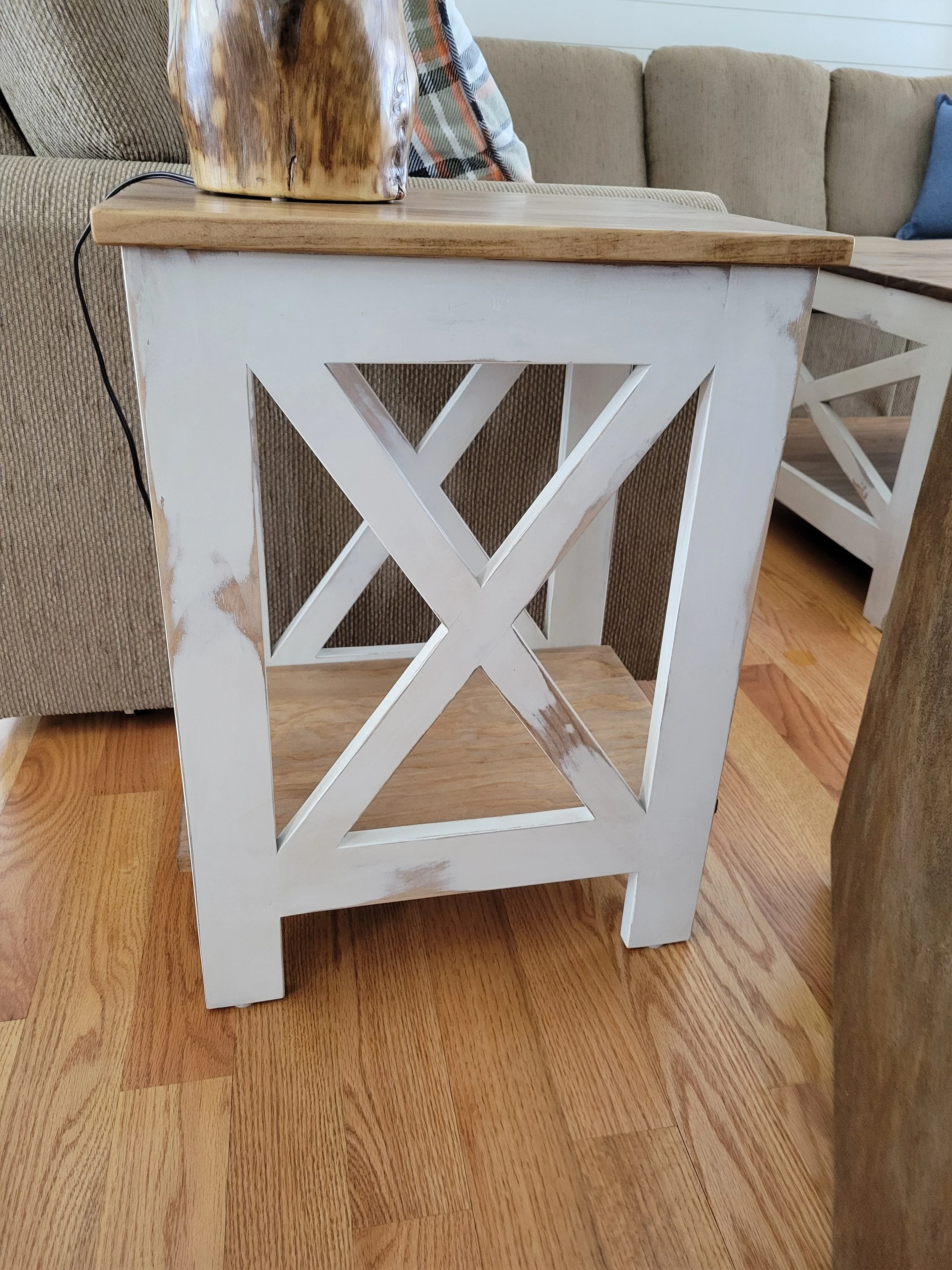 Farmhouse end table (custom)