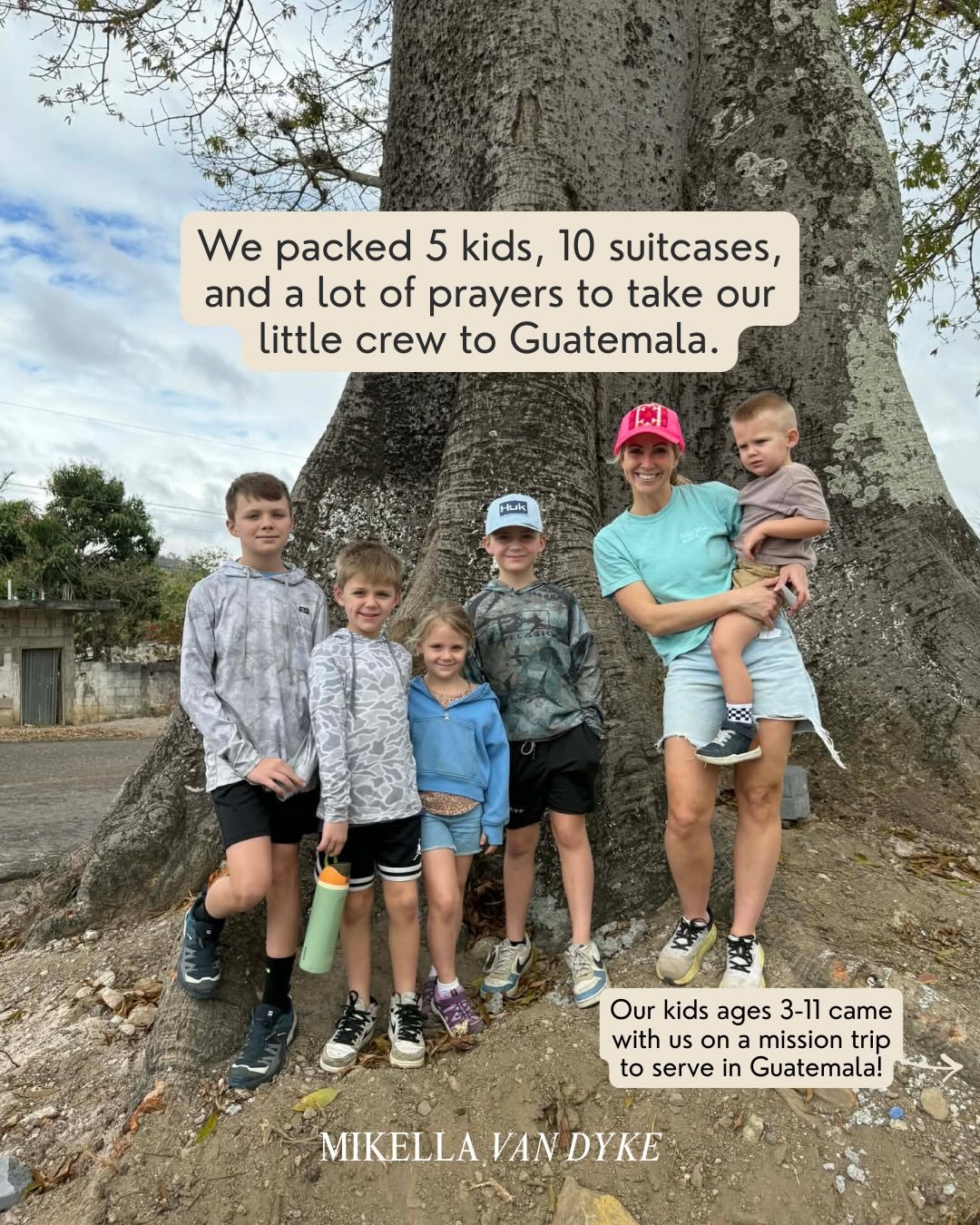 We want to raise our kids to know the world is bigger than just them.
One day they might forget the flights&hellip;
or the long days&hellip;

But I hope they never forget this: That our family said yes to serving together, even with all the age diffe