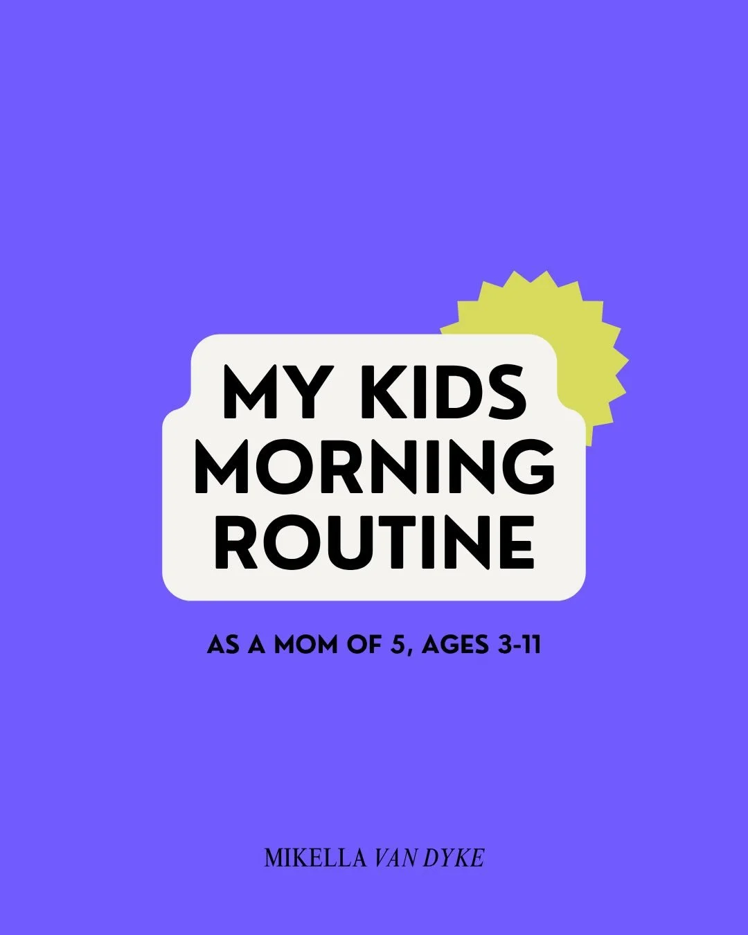 My morning routine vs. my kids&rsquo; morning routine ebbs and flows is always GRACE BASED because sometimes people are sick or someone sleeps in!

But over time, we&rsquo;ve built rhythms that actually work for our family.

Their morning routine:&nb