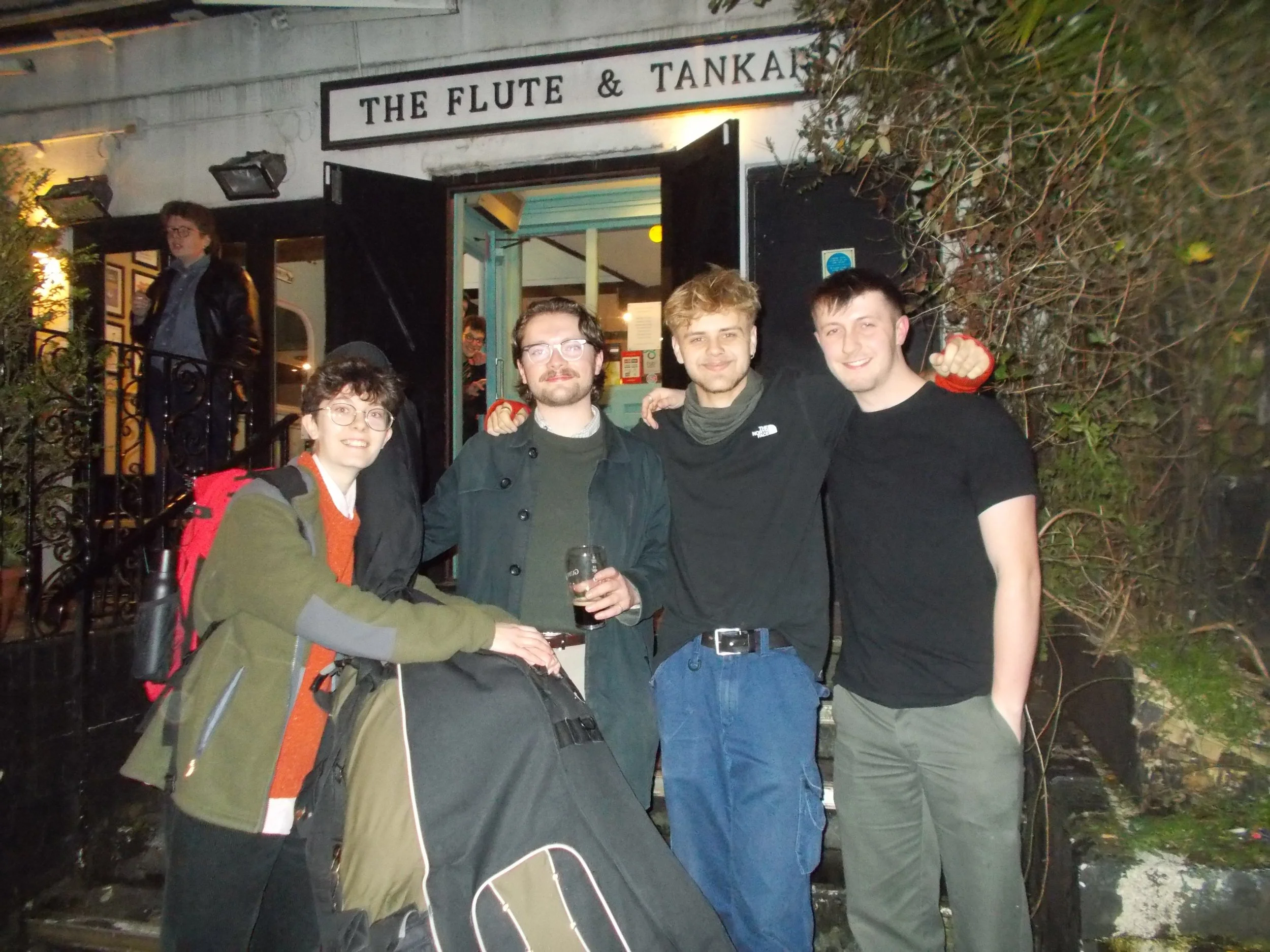 Post-show @The Flute & Tankard, Cardiff; feat. Ursula Harrison, Patrick Barret-Donlon