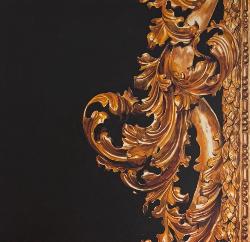 24"x24" painted muslin