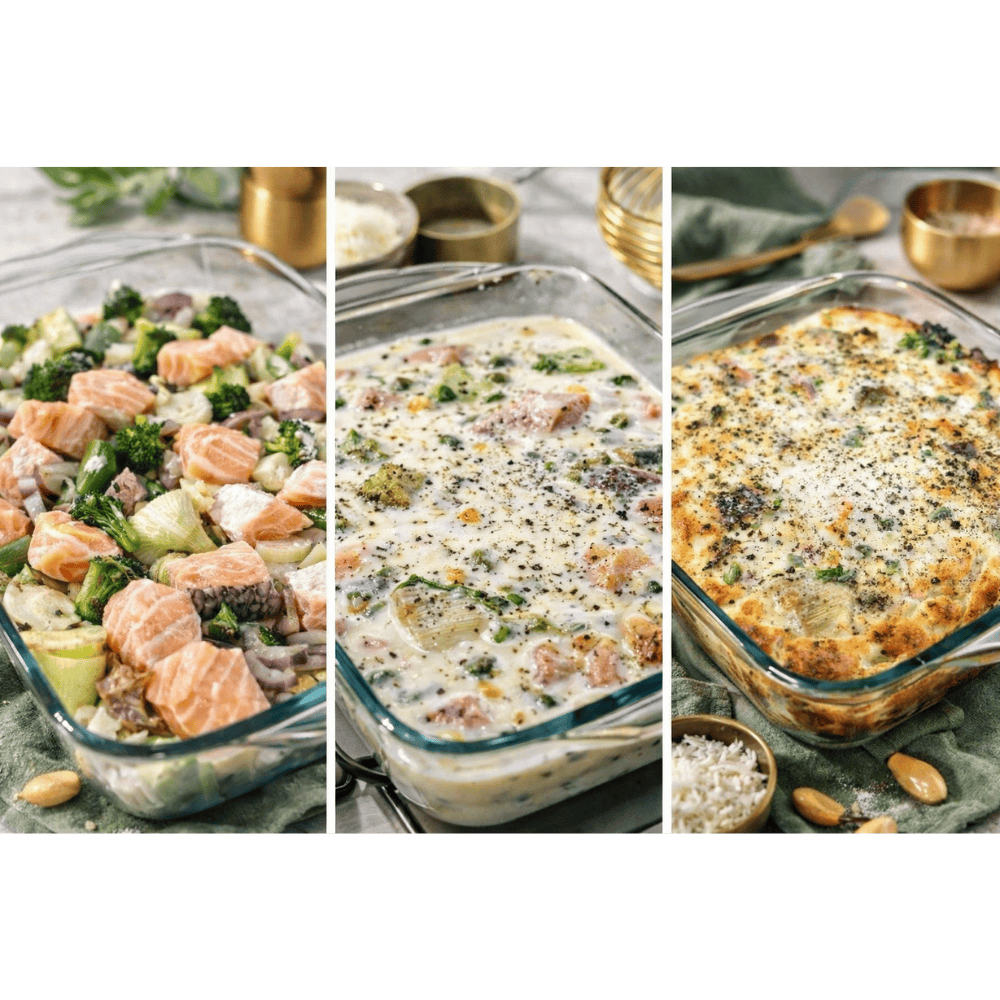 FIT Salmon and Broccoli Protein Bake