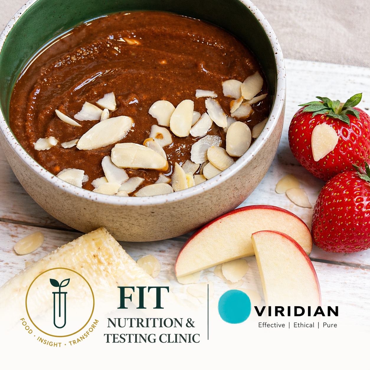 Fresh Fruit Wedges with Miso Caramel &amp; Almond Dip