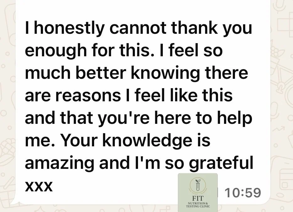 Some of the most emotional messages I receive aren&rsquo;t just about symptoms improving&hellip; they&rsquo;re about finally feeling heard, understood and supported. 🤍

Too many people spend years being told their bloating, fatigue, hormone struggle
